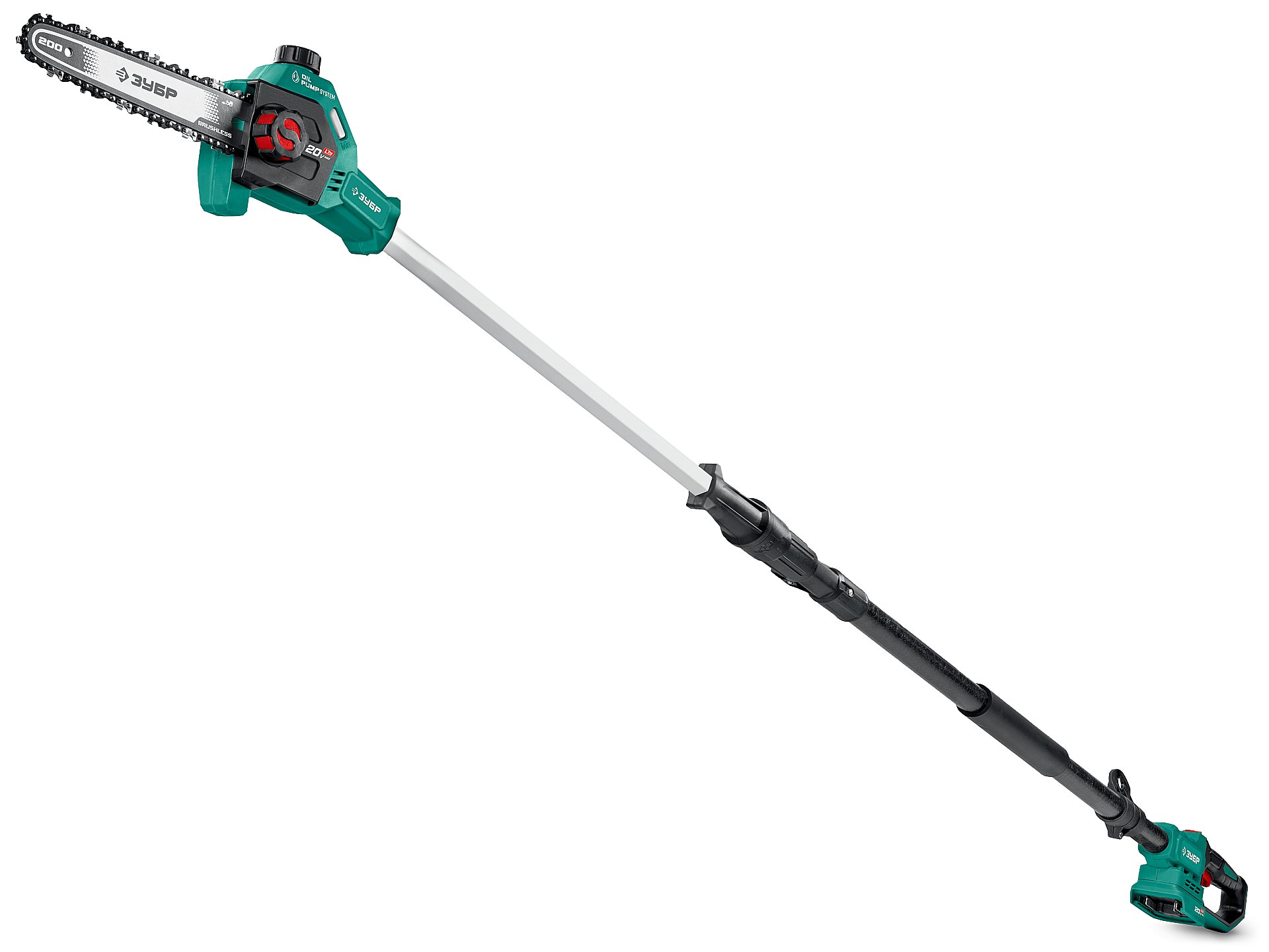 ЗУБР 20 В, 200 мм шина, без АКБ (LMS), высоторез аккумуляторный (ВРБ-2020)