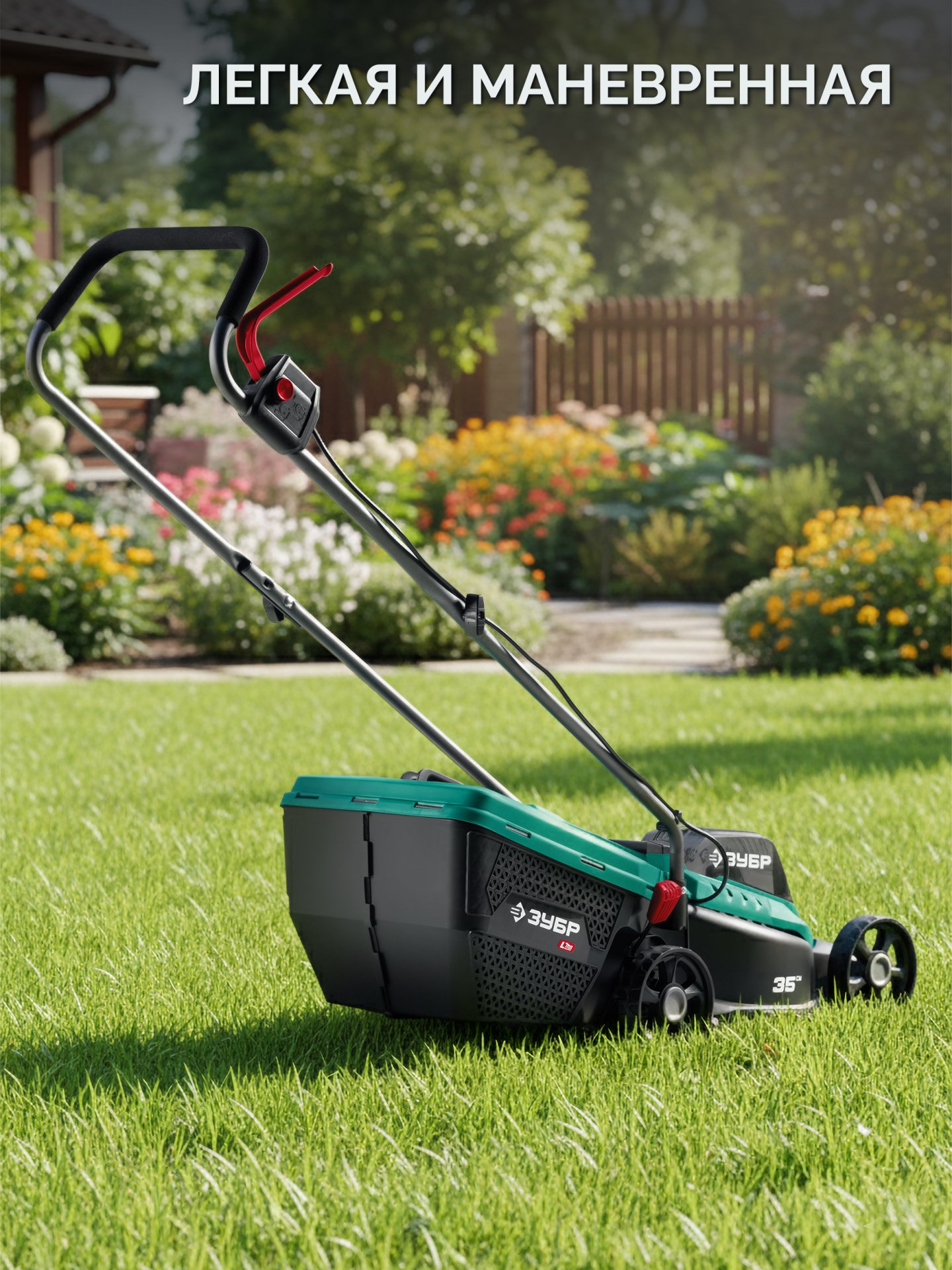 ЗУБР 20 В, 350 мм, без АКБ (LMS), газонокосилка аккумуляторная бесщеточная (ГКЛ-2035) — фото 15