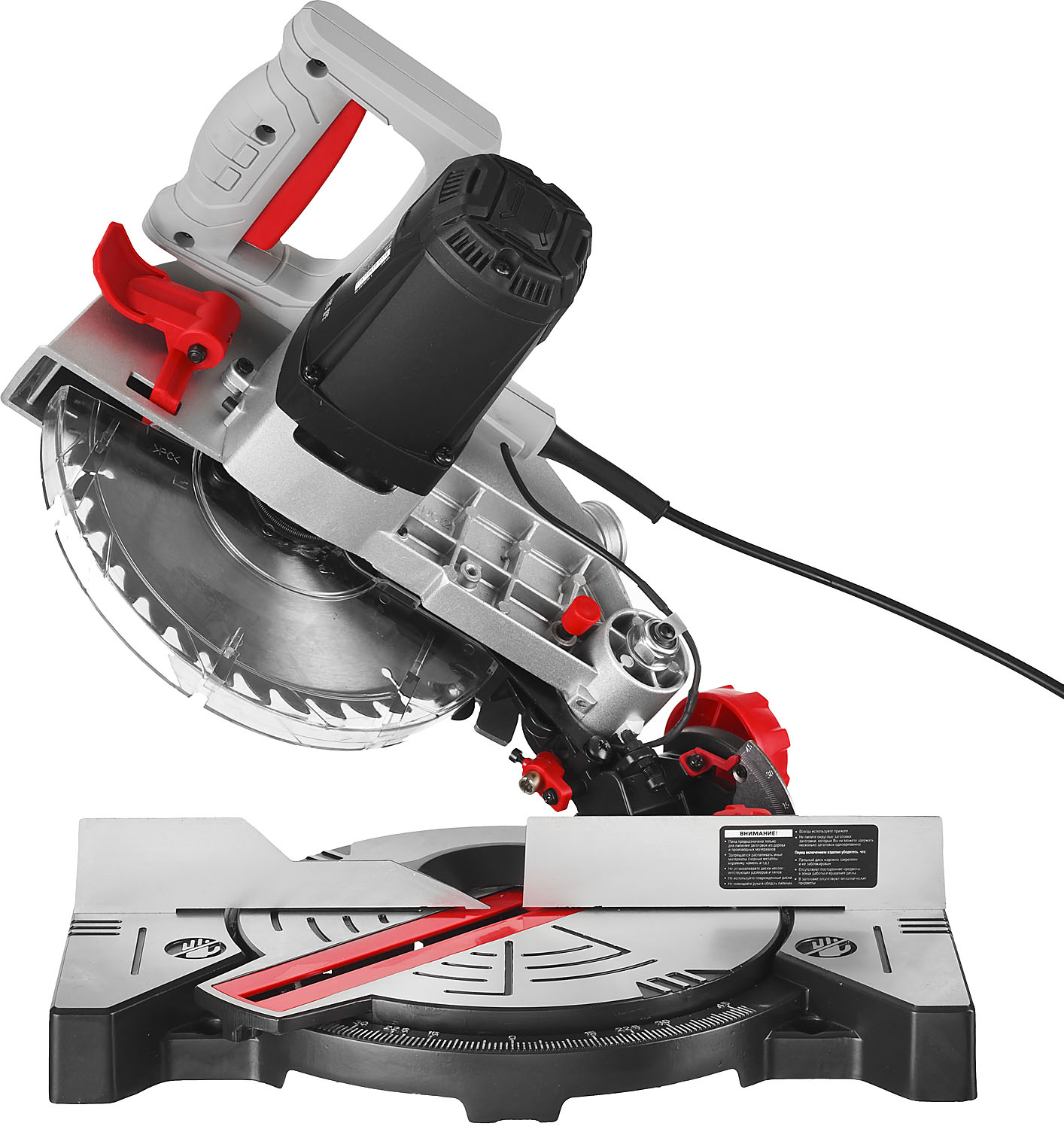 ЗУБР ЗПТ-210-1400 Л пила торцовочная, d 210 х 30 мм, 1300 Вт — фото 9