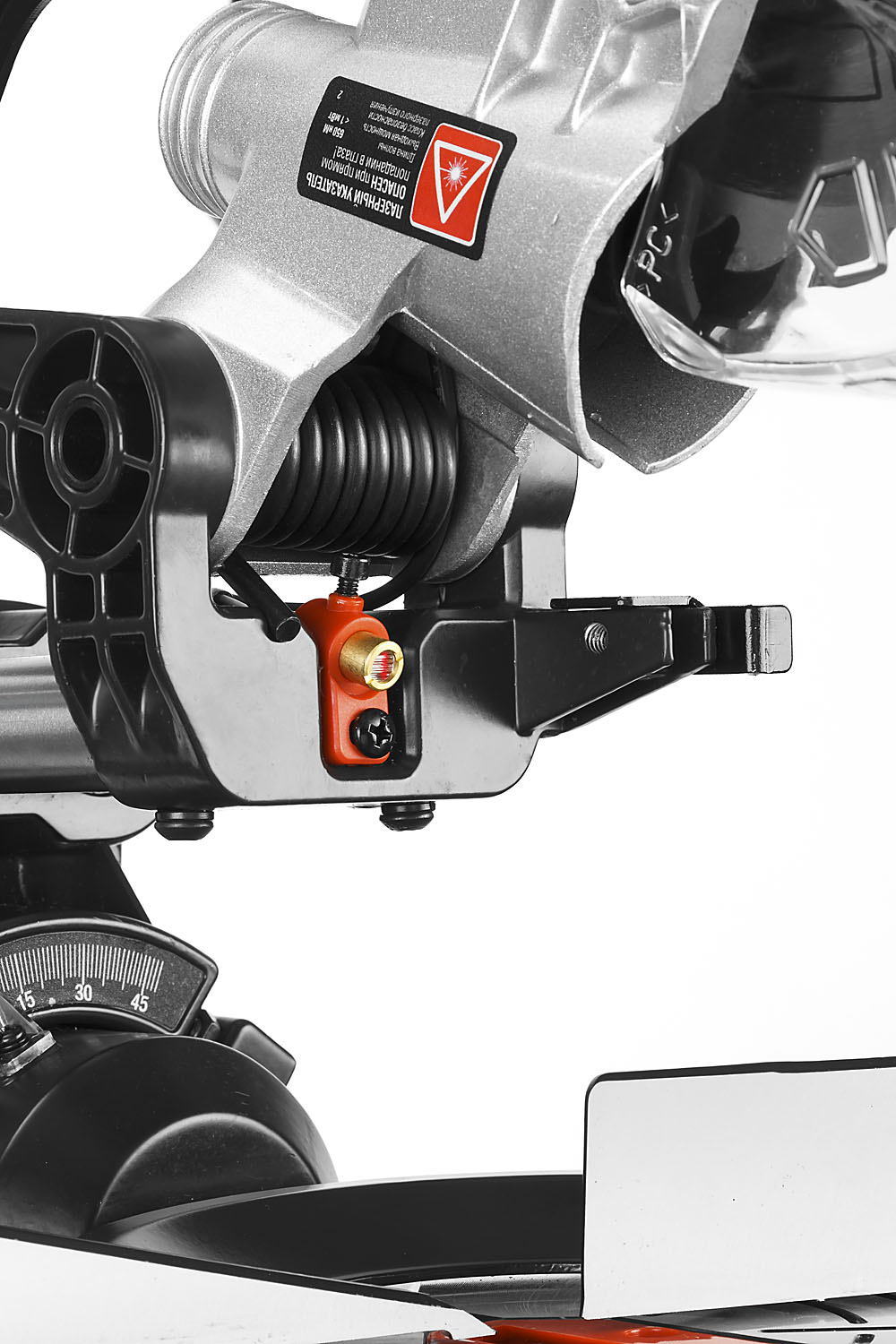 ЗУБР ЗПТ-210-1600 ПЛ пила торцовочная с протяжкой, d 210 х 30 мм, 1600 Вт — фото 13