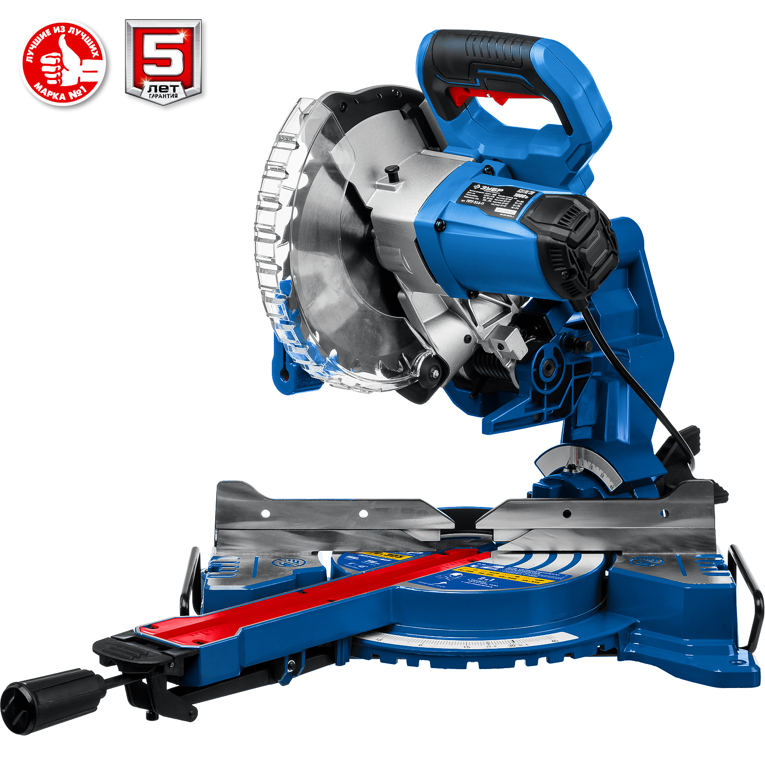ЗУБР Профессионал ППТ-216-П пила торцовочная с протяжкой, d 216 х 30 мм, 1800 Вт — фото 13