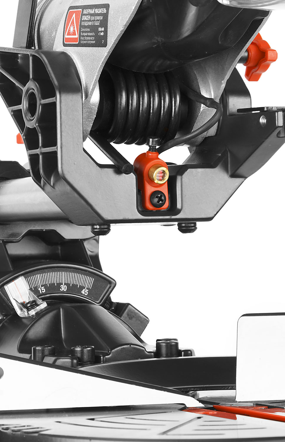 ЗУБР ЗПТ-255-1800 ПЛ пила торцовочная с протяжкой, d 255 х 30 мм, 1800 Вт — фото 12