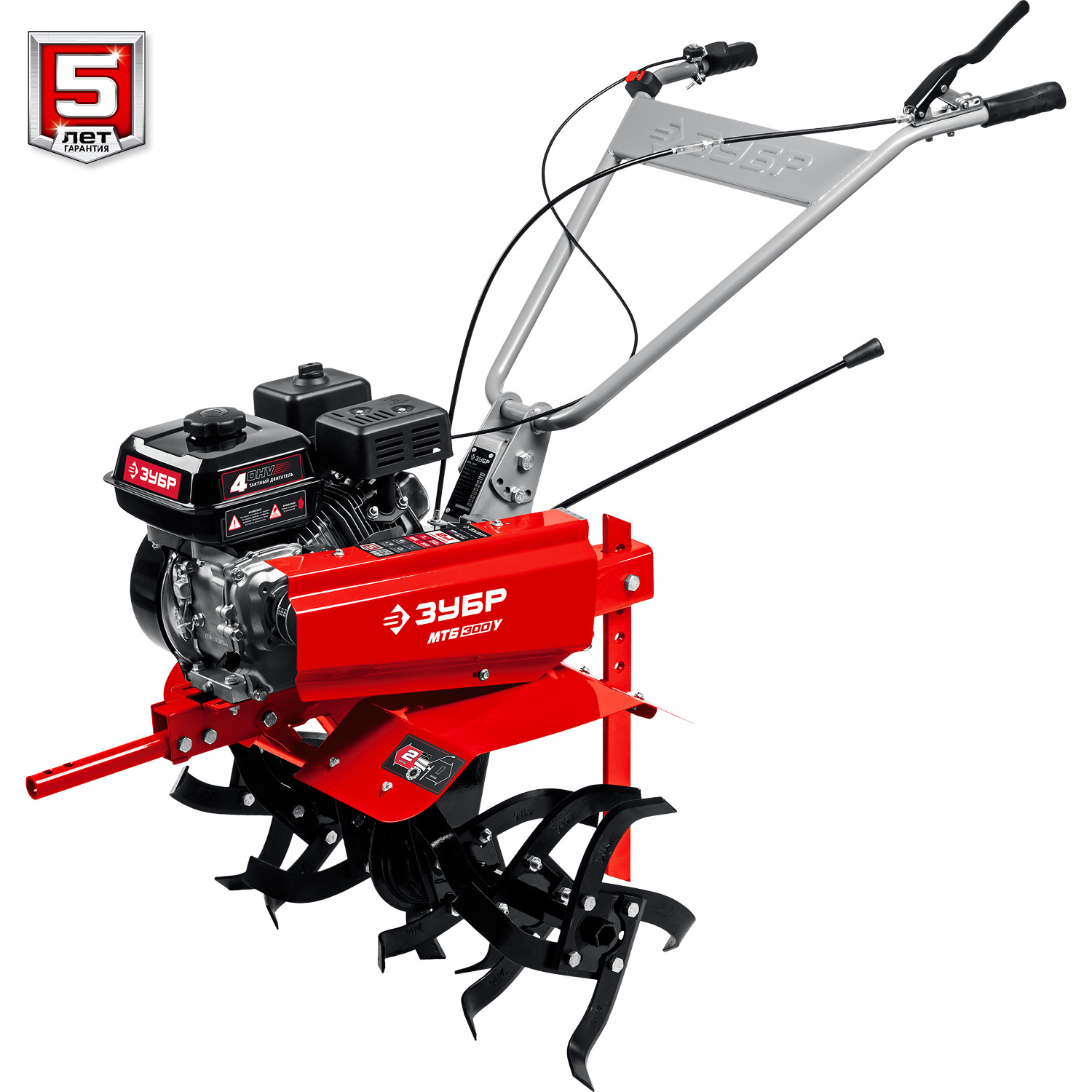 ЗУБР увеличенные колеса, 7 л.с., мотоблок (МТБ-300 У) — фото 8