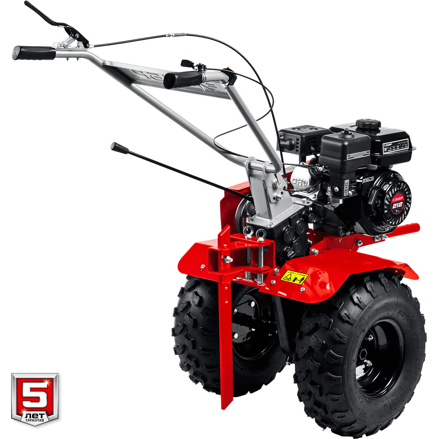 ЗУБР увеличенные колеса, 7 л.с., мотоблок (МТБ-300 У) — фото 10