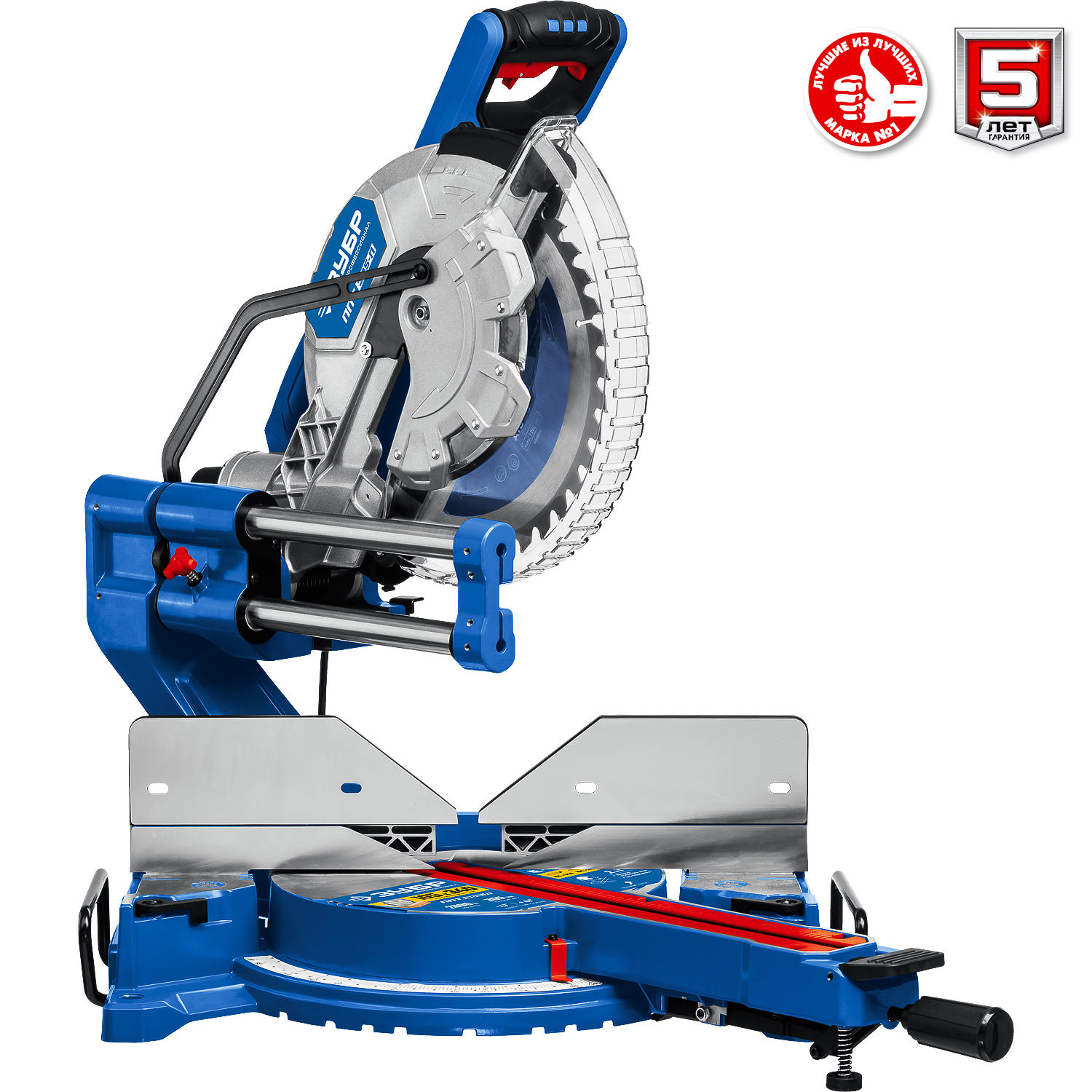 ЗУБР Профессионал ППТ-305-П пила торцовочная с протяжкой, d 305 х 30 мм, 2000 Вт — фото 13