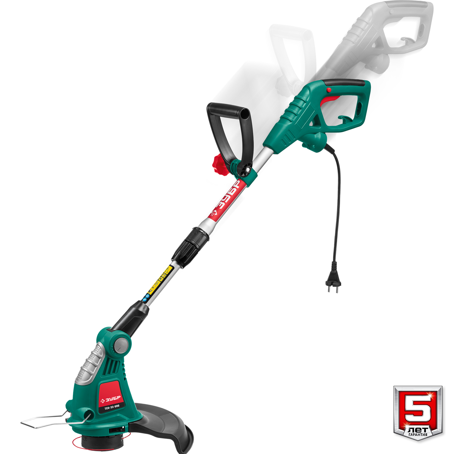 ЗУБР 600 Вт, ш/с 33 см, сетевой триммер (ТСН-33-600) — фото 13