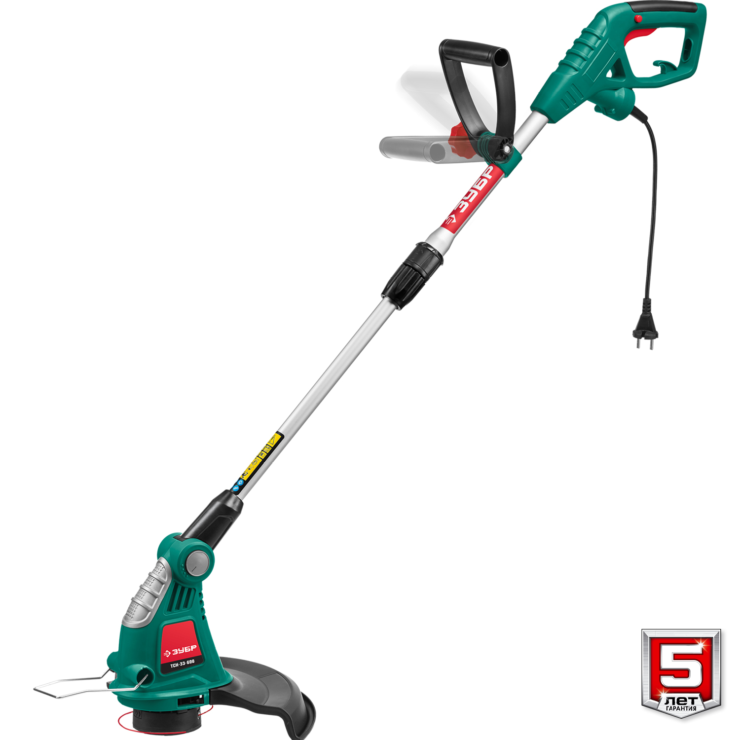 ЗУБР 600 Вт, ш/с 33 см, сетевой триммер (ТСН-33-600) — фото 14