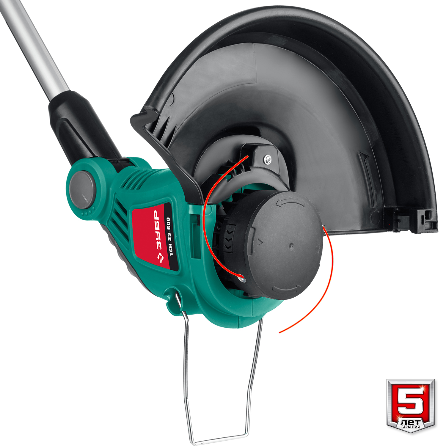 ЗУБР 600 Вт, ш/с 33 см, сетевой триммер (ТСН-33-600) — фото 9