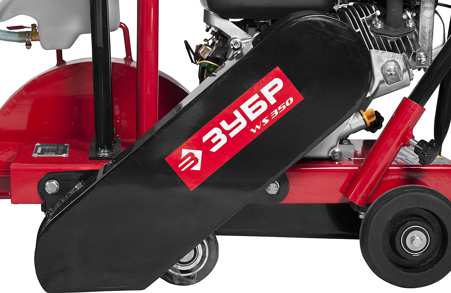 ЗУБР диск 350 мм, 115 мм макс. рез, бензиновый швонарезчик (резчик швов), Профессионал (ЗШБ-350 Х) — фото 5