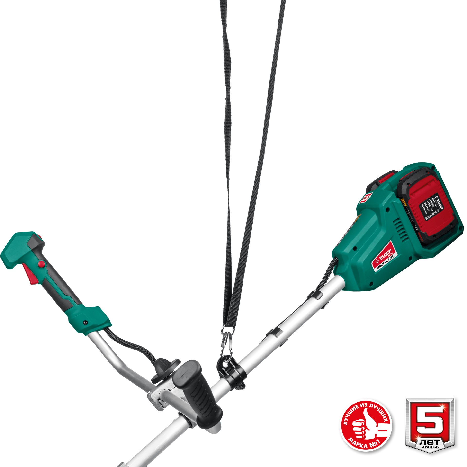 ЗУБР С1-18, 36 В, 35/25.5 см, 2х18 В АКБ (2 А·ч), бесщеточный триммер (ТАБ-365-22) — фото 12