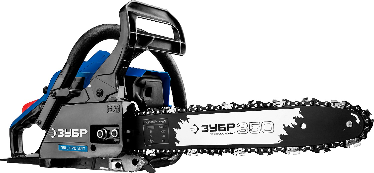 ЗУБР 37 см3, 35 см, бензопила, Профессионал (ПБЦ-370 35П) — фото 3