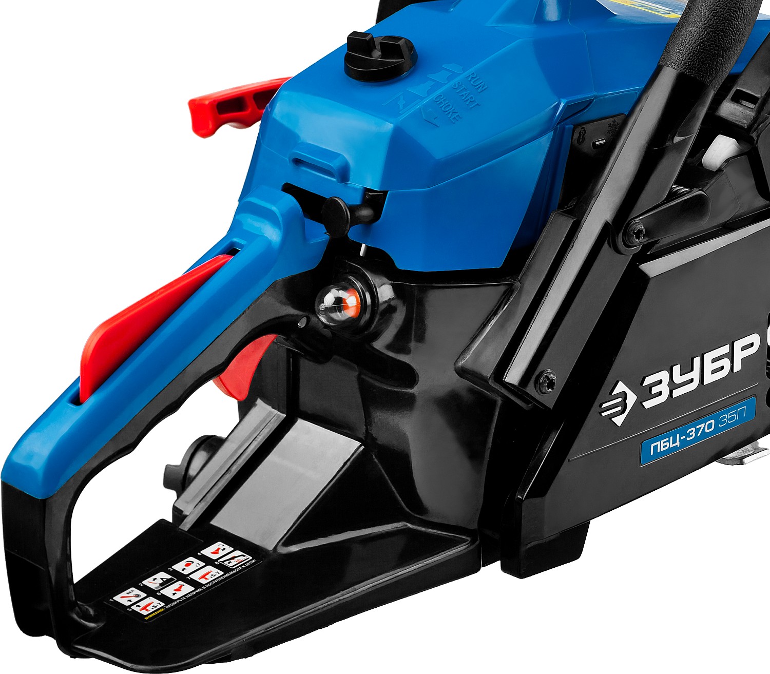 ЗУБР 37 см3, 35 см, бензопила, Профессионал (ПБЦ-370 35П) — фото 6