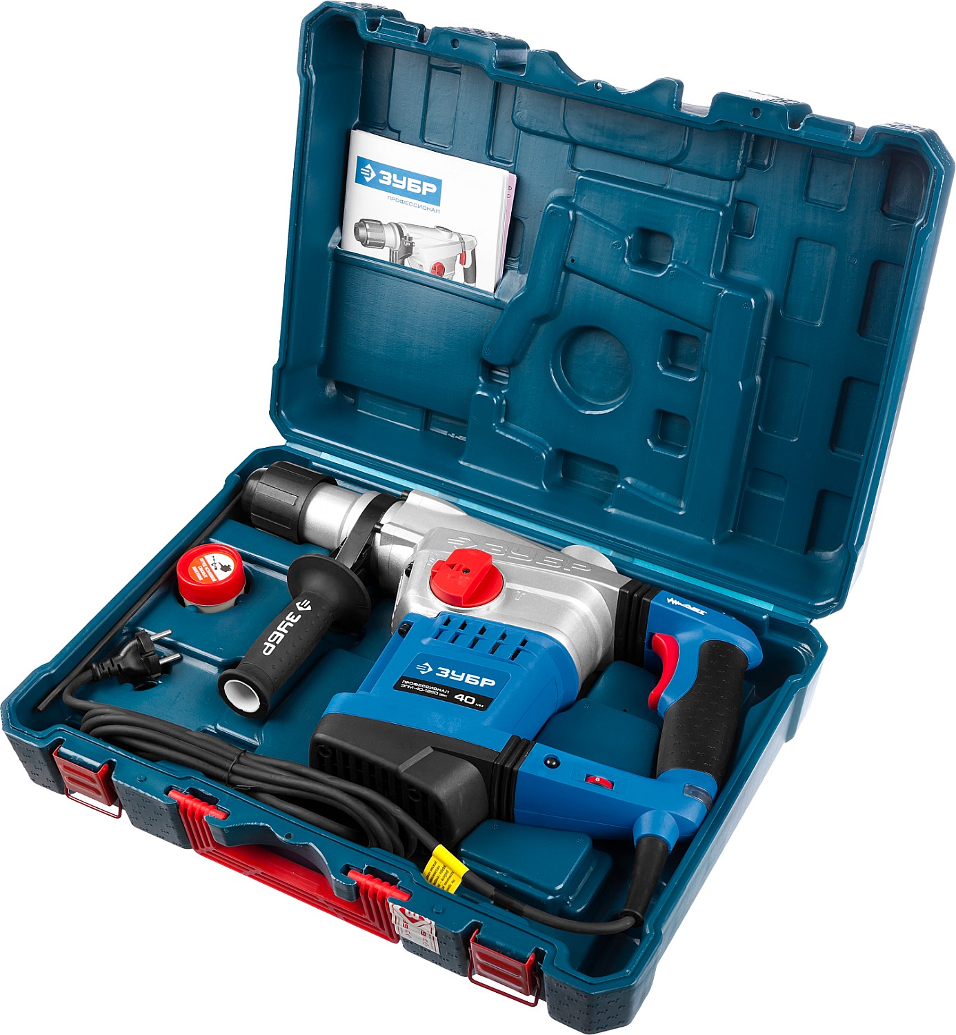 ЗУБР 40 мм, 1250 Вт, АВТ, перфоратор SDS-Max, Профессионал (ЗПМ-40-1250 ЭВК) — фото 11