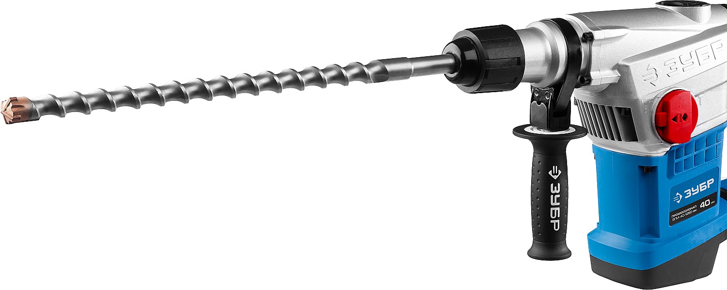 ЗУБР 40 мм, 1250 Вт, АВТ, перфоратор SDS-Max, Профессионал (ЗПМ-40-1250 ЭВК) — фото 3