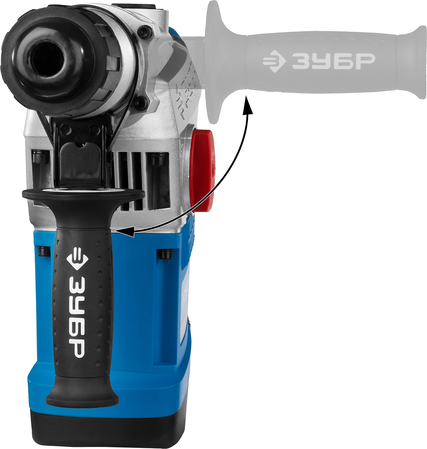 ЗУБР 40 мм, 1250 Вт, АВТ, перфоратор SDS-Max, Профессионал (ЗПМ-40-1250 ЭВК) — фото 5