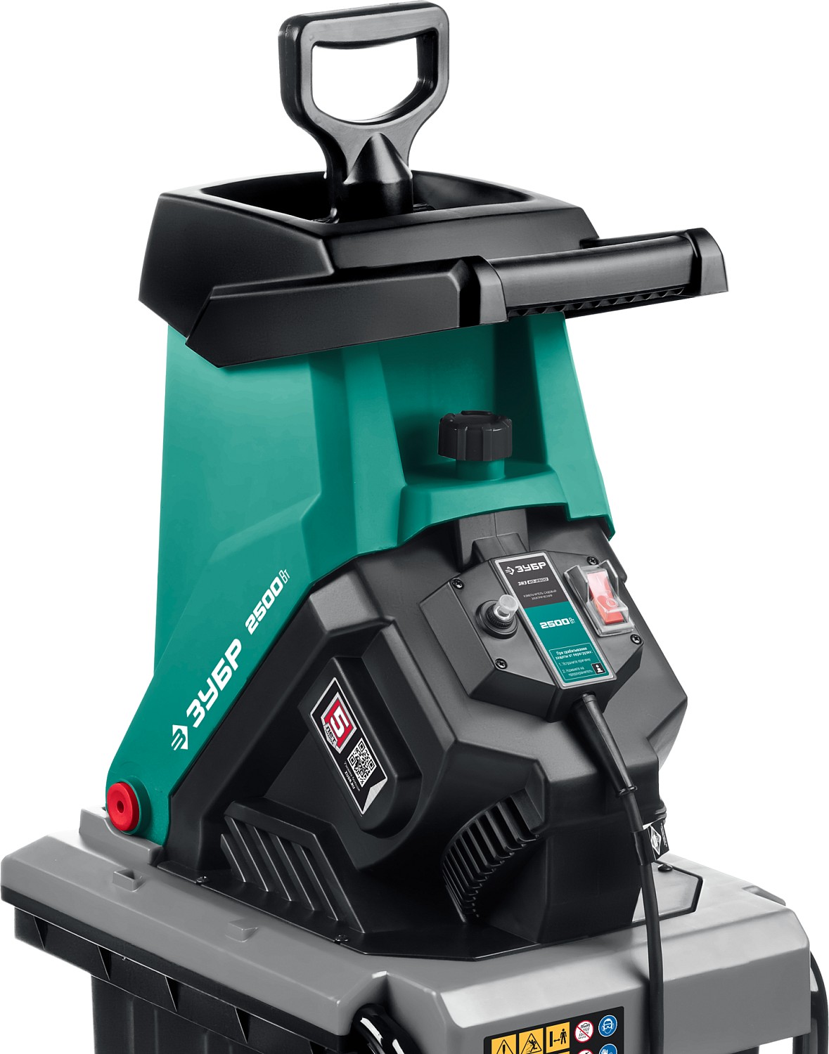 ЗУБР 2500 Вт, измельчитель садовый электрический (ЗИЭ-40-2500) — фото 9