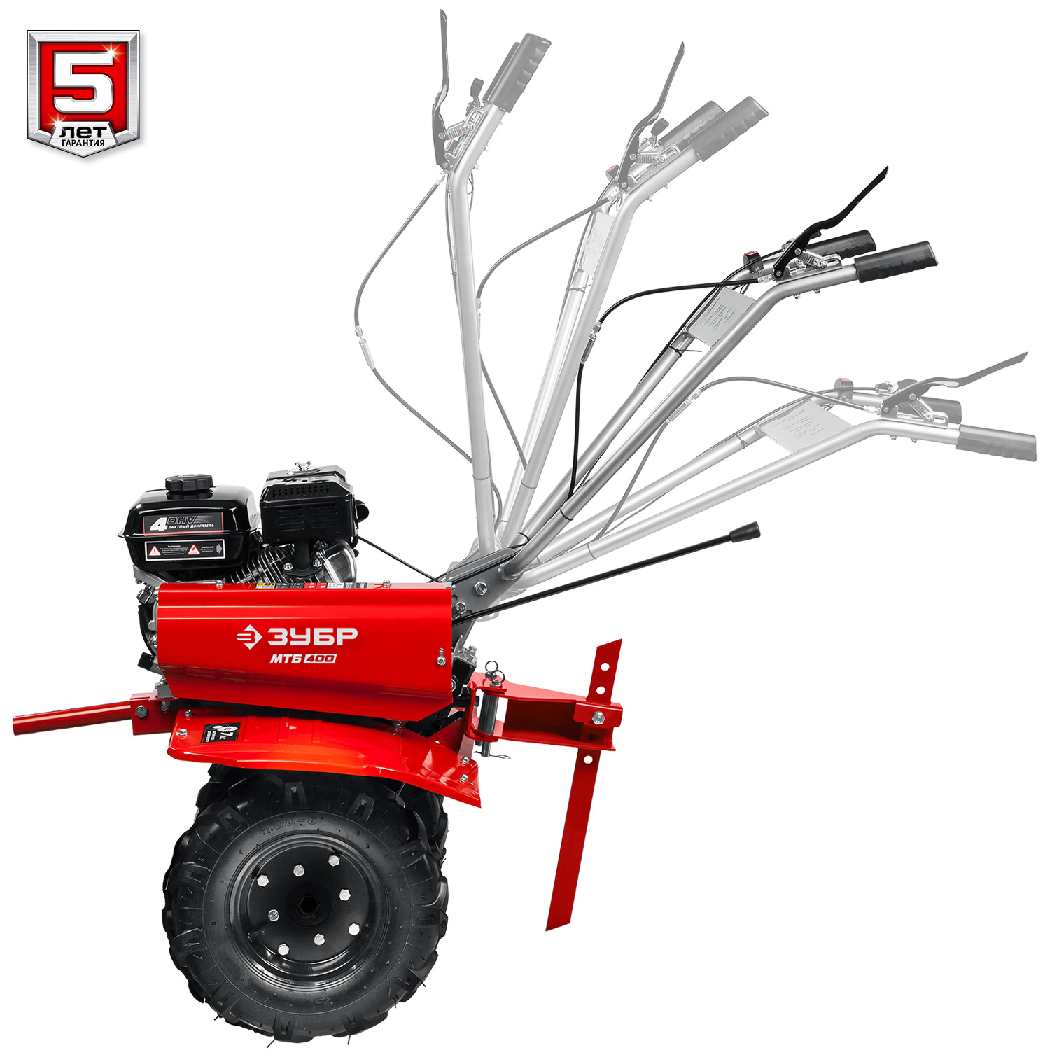 ЗУБР 7 л.с., мотоблок с понижающей передачей (МТБ-400) — фото 17