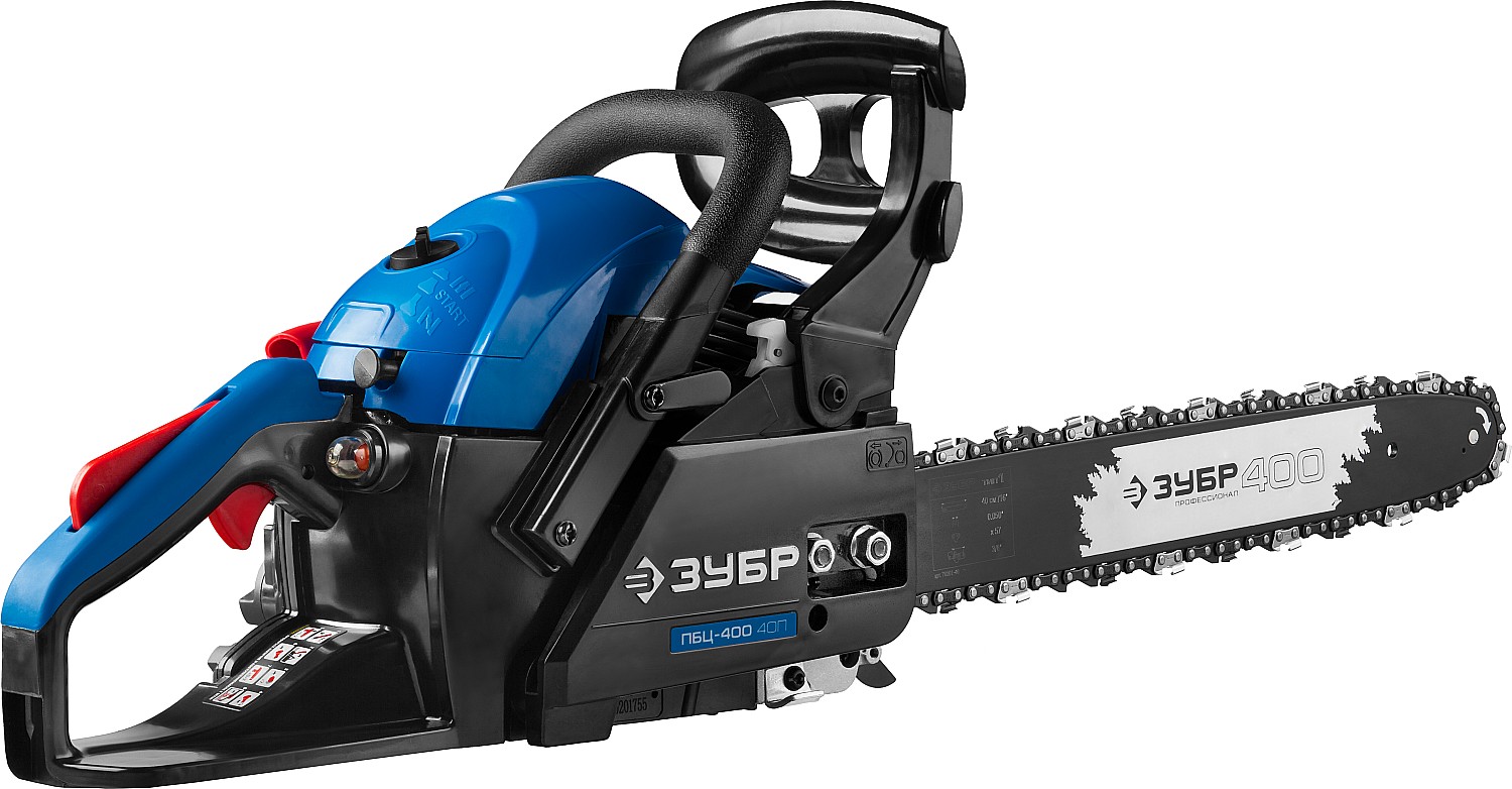 ЗУБР 40 см3, 40 см, бензопила, Профессионал (ПБЦ-400 40П) — фото 4