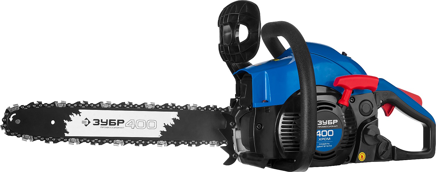 ЗУБР 40 см3, 40 см, бензопила, Профессионал (ПБЦ-400 40П) — фото 5