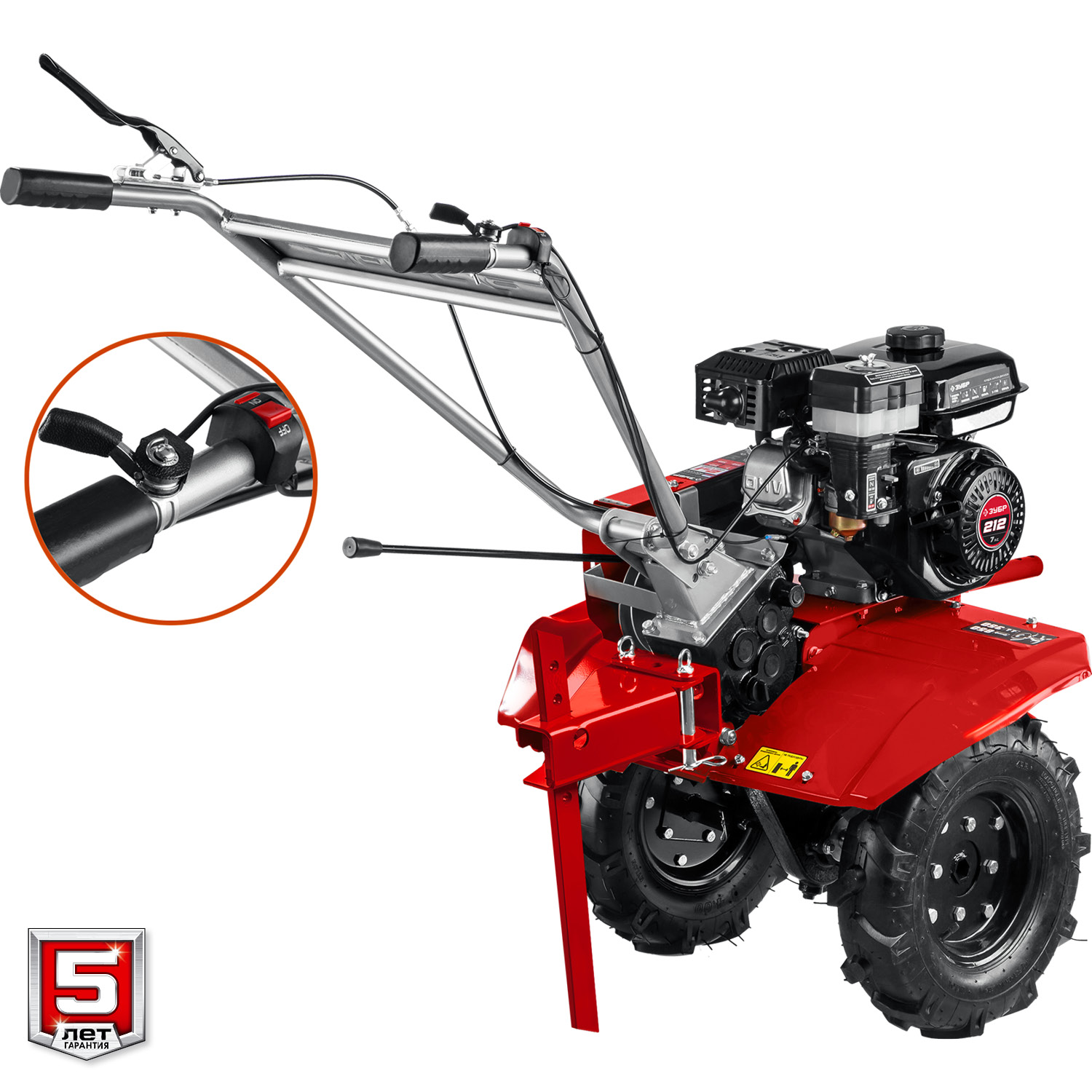 ЗУБР 7 л.с., мотоблок с понижающей передачей (МТБ-400) — фото 10