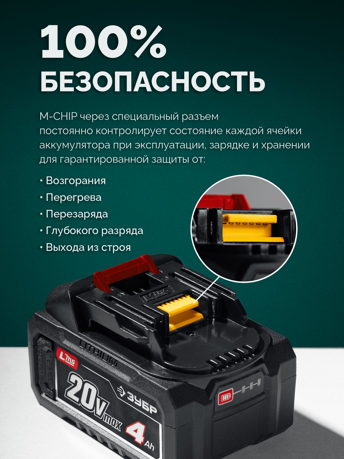 ЗУБР 40 В (2x20В), 430 мм, без АКБ (LMS), триммер-коса аккумуляторный бесщеточный (ТАБ-4043) — фото 16