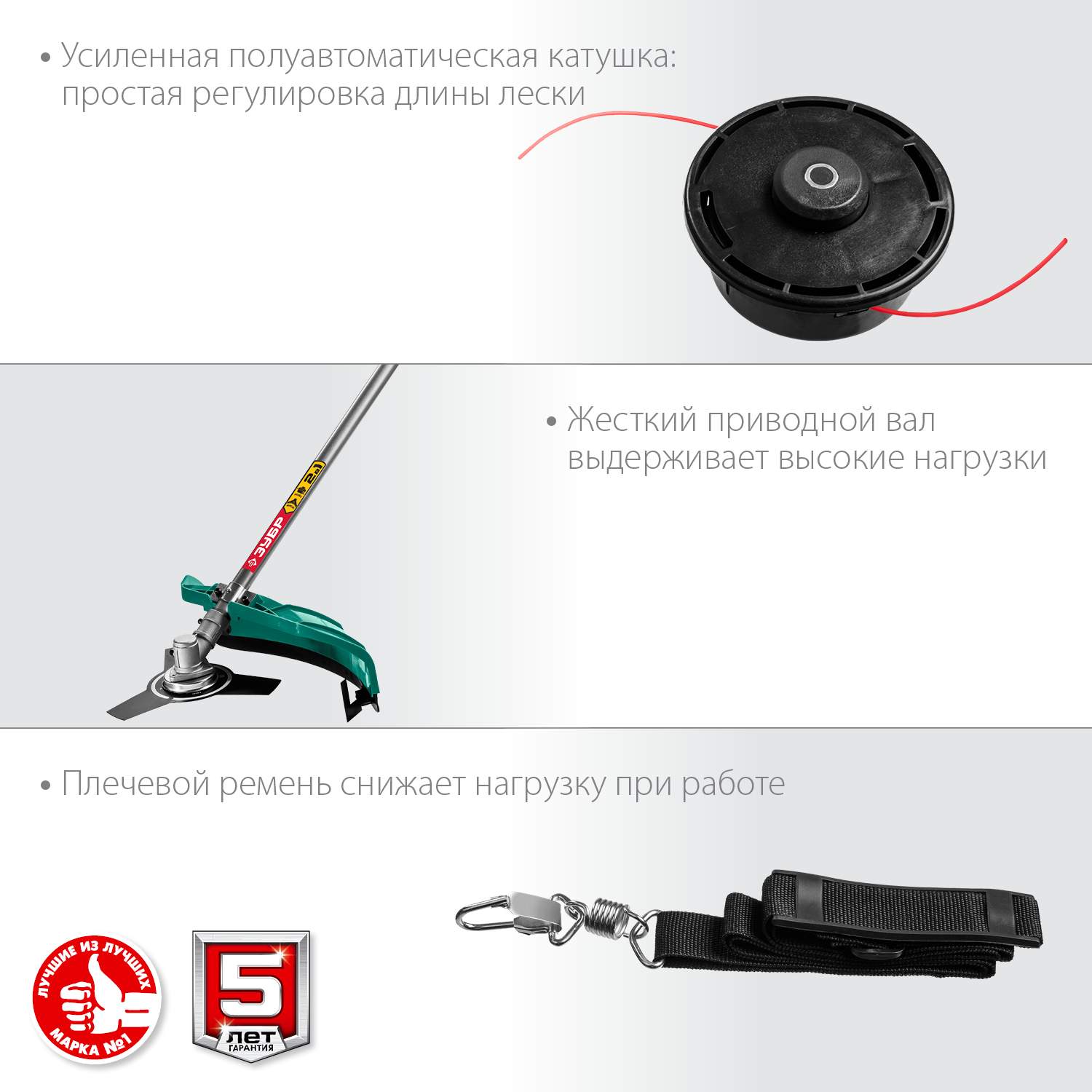 ЗУБР 1700 Вт, ш/с 42 см, сетевой триммер (КСВ-42-1700) — фото 6