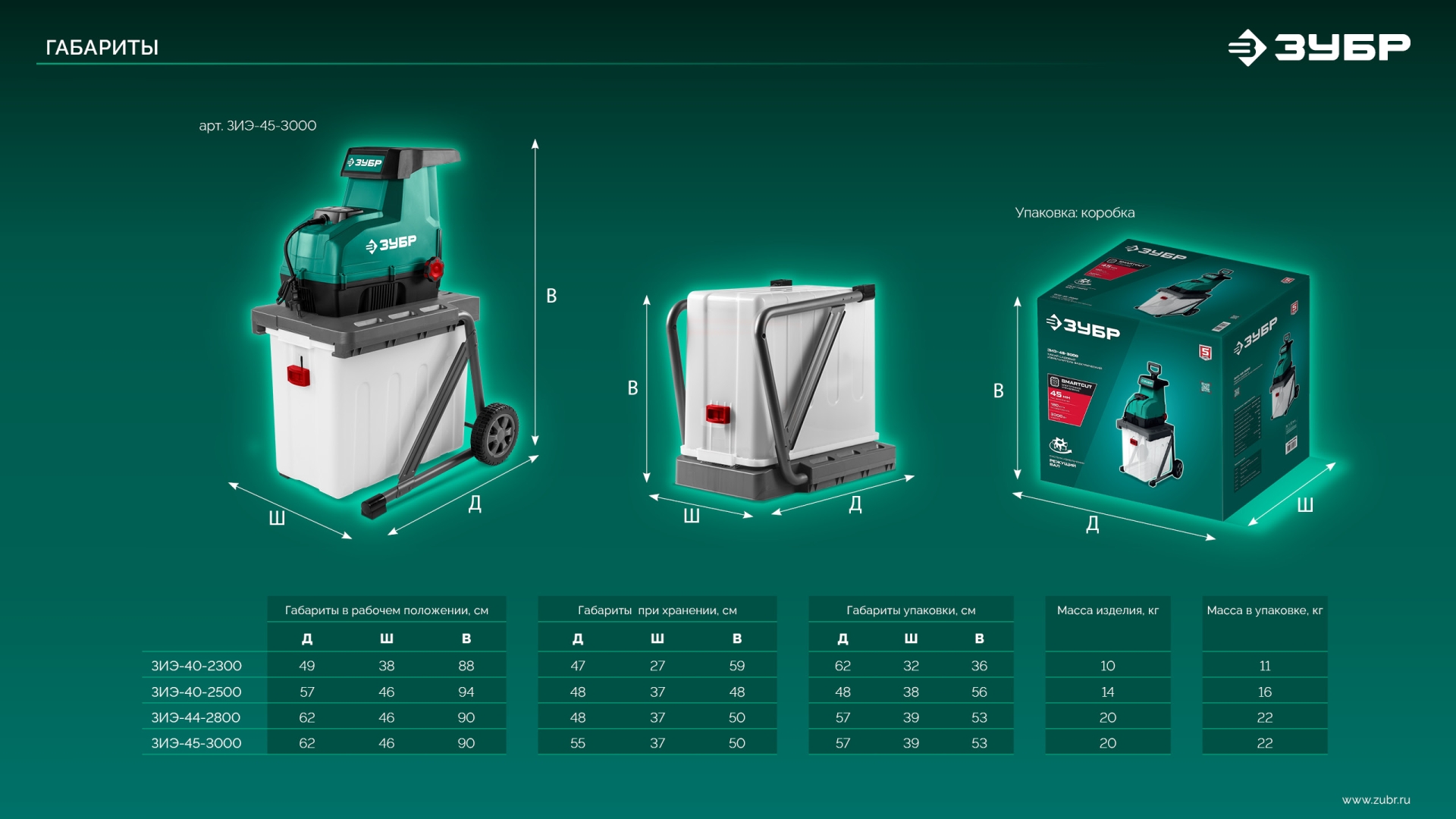 ЗУБР 2800 Вт, измельчитель садовый электрический (ЗИЭ-44-2800) — фото 28