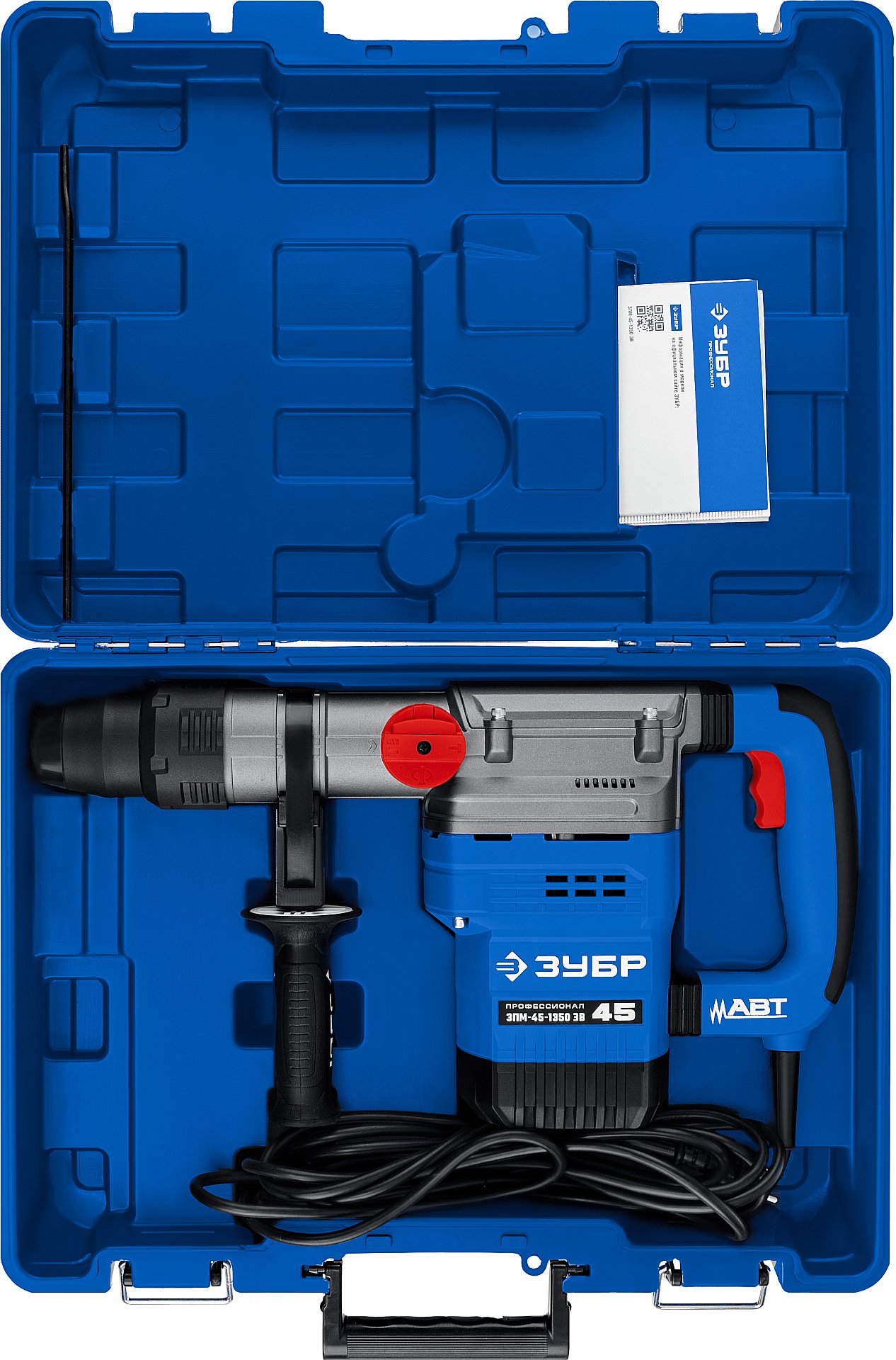 ЗУБР 45 мм, 1350 Вт, АВТ, перфоратор SDS-Max, Профессионал (ЗПМ-45-1350 ЭВ) — фото 5