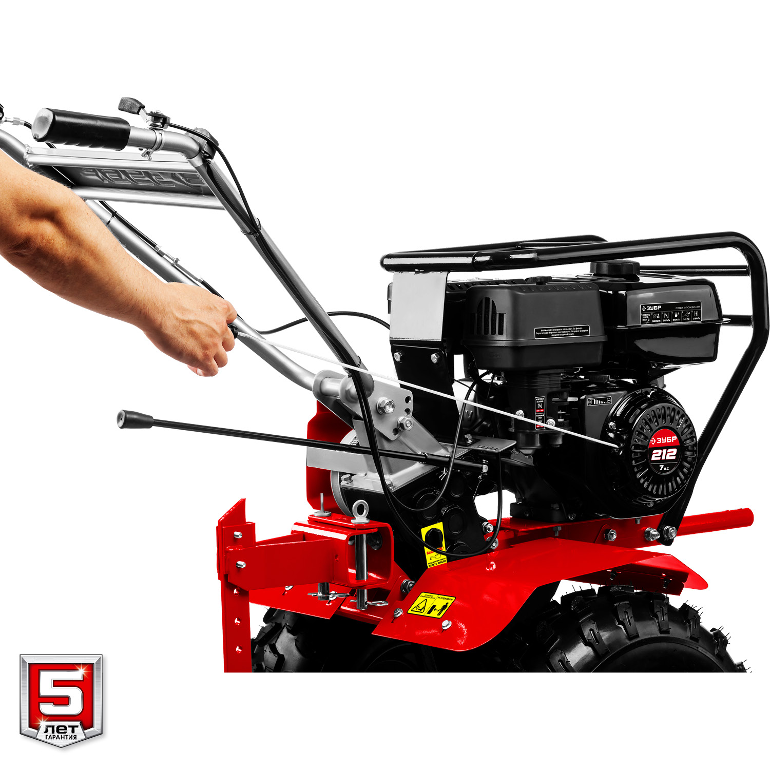 ЗУБР 7 л.с., усиленный мотоблок с понижающей передачей (МТУ-450) — фото 14
