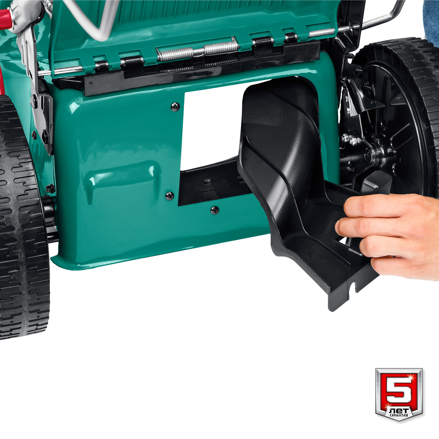 ЗУБР 460 мм, 4.5 л.с., бензиновая самоходная газонокосилка (ГБС-460) — фото 19