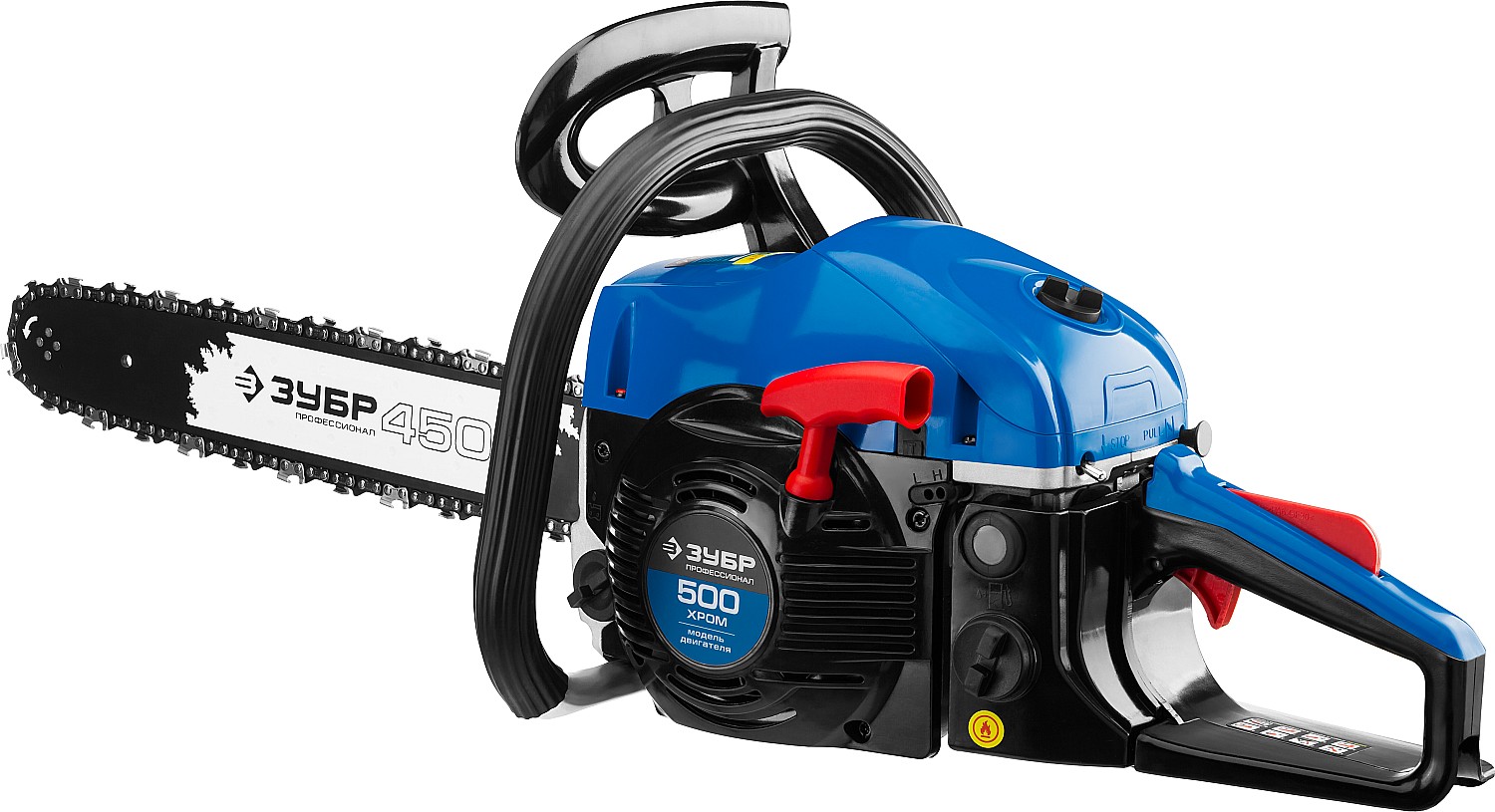 ЗУБР 49 см3, 45 см, бензопила, Профессионал (ПБЦ-490 45ДП) — фото 6