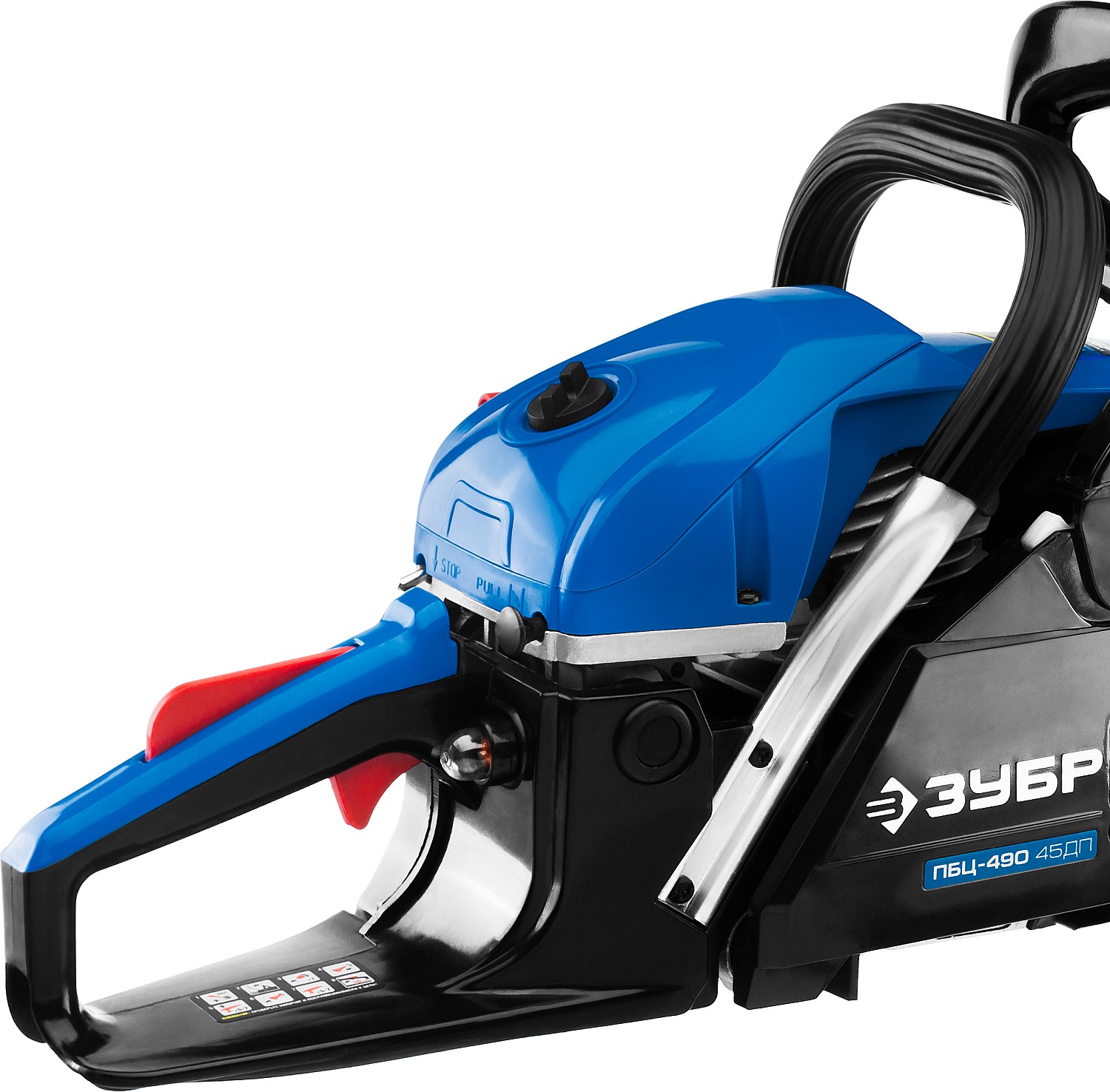 ЗУБР 49 см3, 45 см, бензопила, Профессионал (ПБЦ-490 45ДП) — фото 8