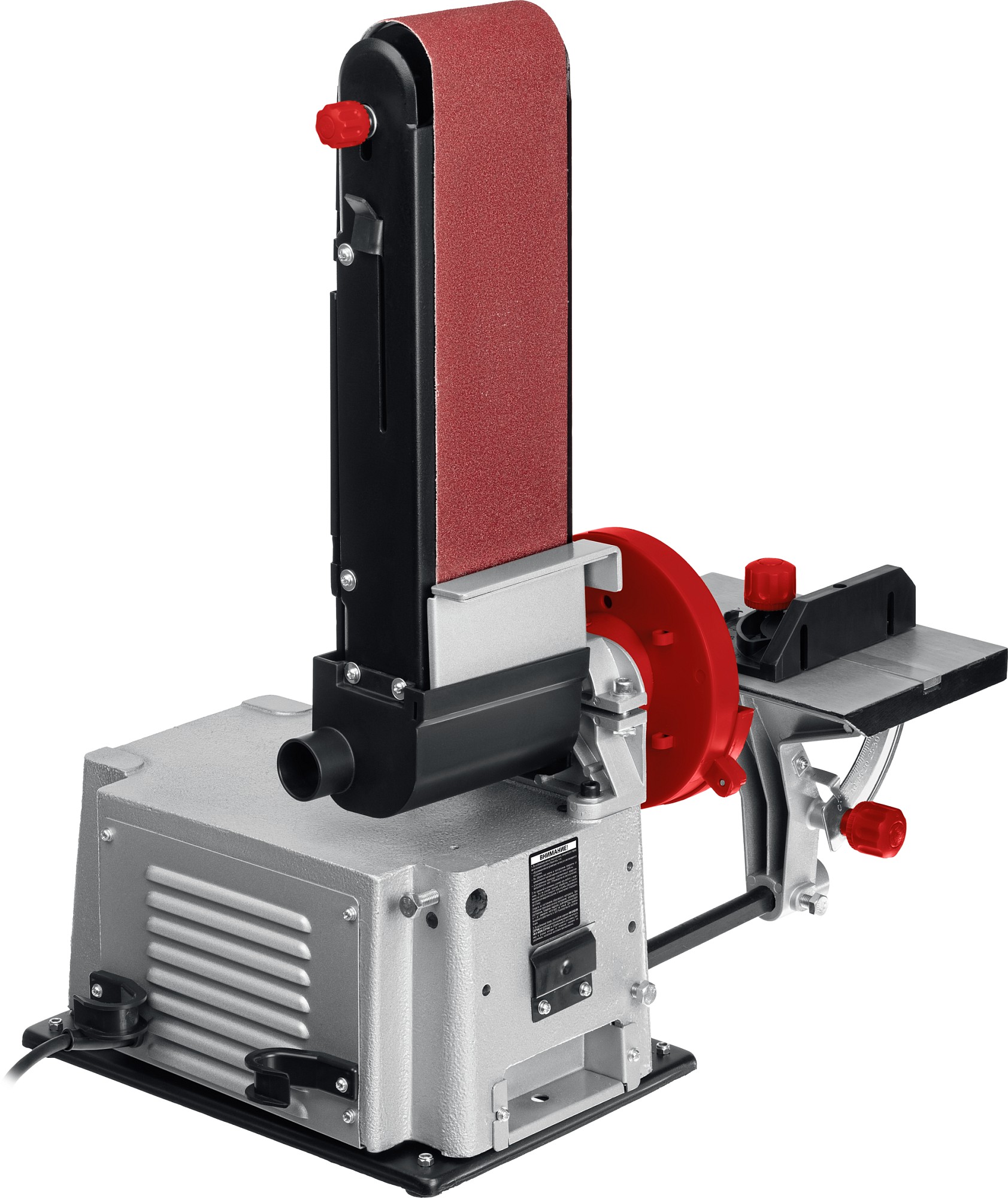 ЗУБР d 150 мм, 100 х 914 мм лента, 500 Вт, тарельчато - ленточный шлифовальный станок (ЗШС-500) — фото 5