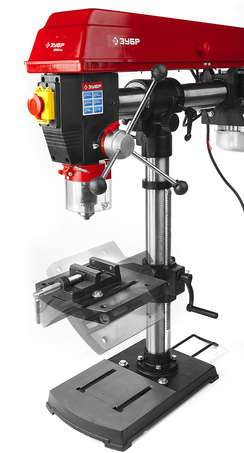 ЗУБР 550 Вт, 16 мм, радиально - сверлильный станок (ЗСС-550) — фото 14
