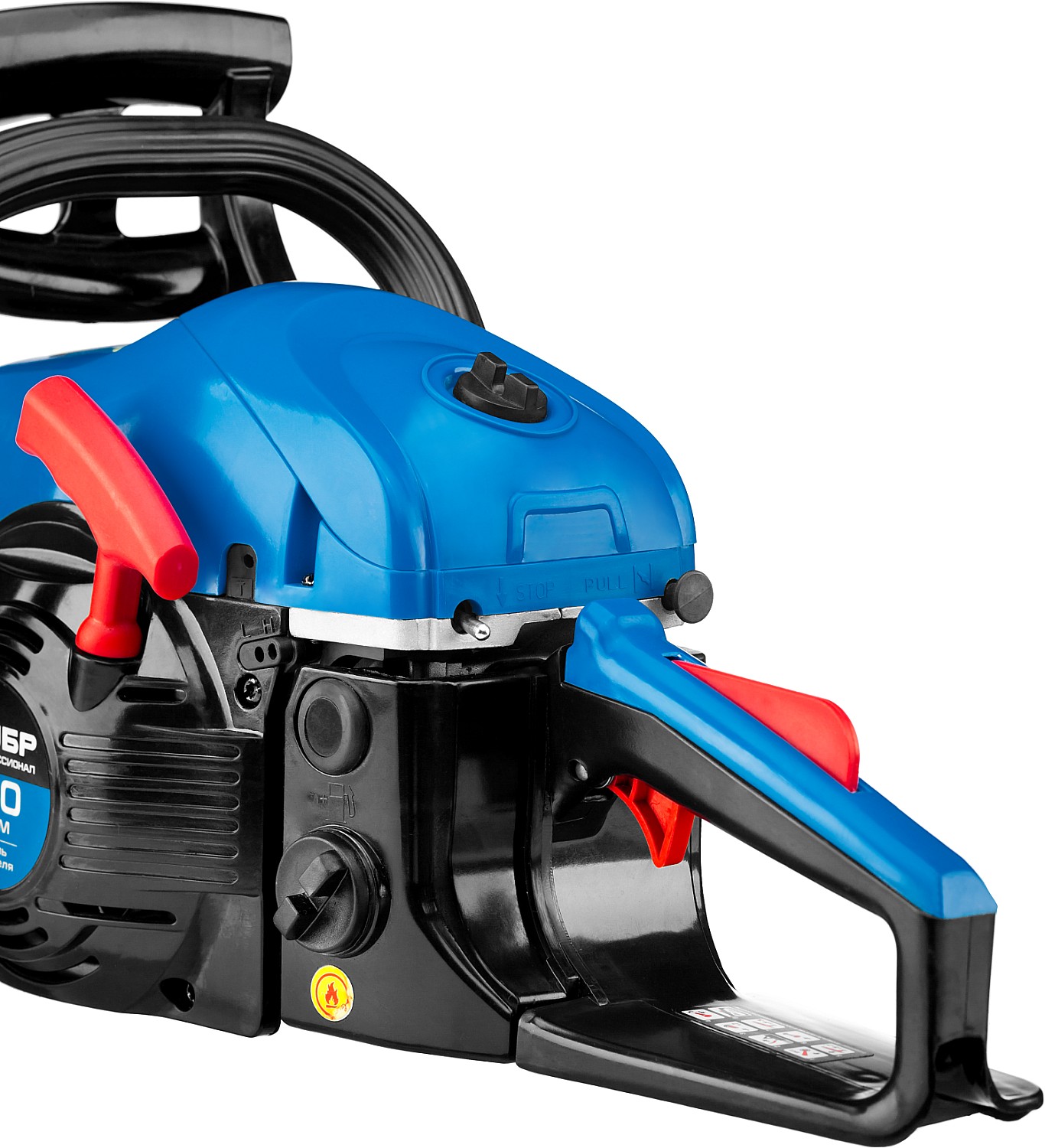 ЗУБР 56 см3, 45 см, бензопила, Профессионал (ПБЦ-560 45ДП) — фото 7