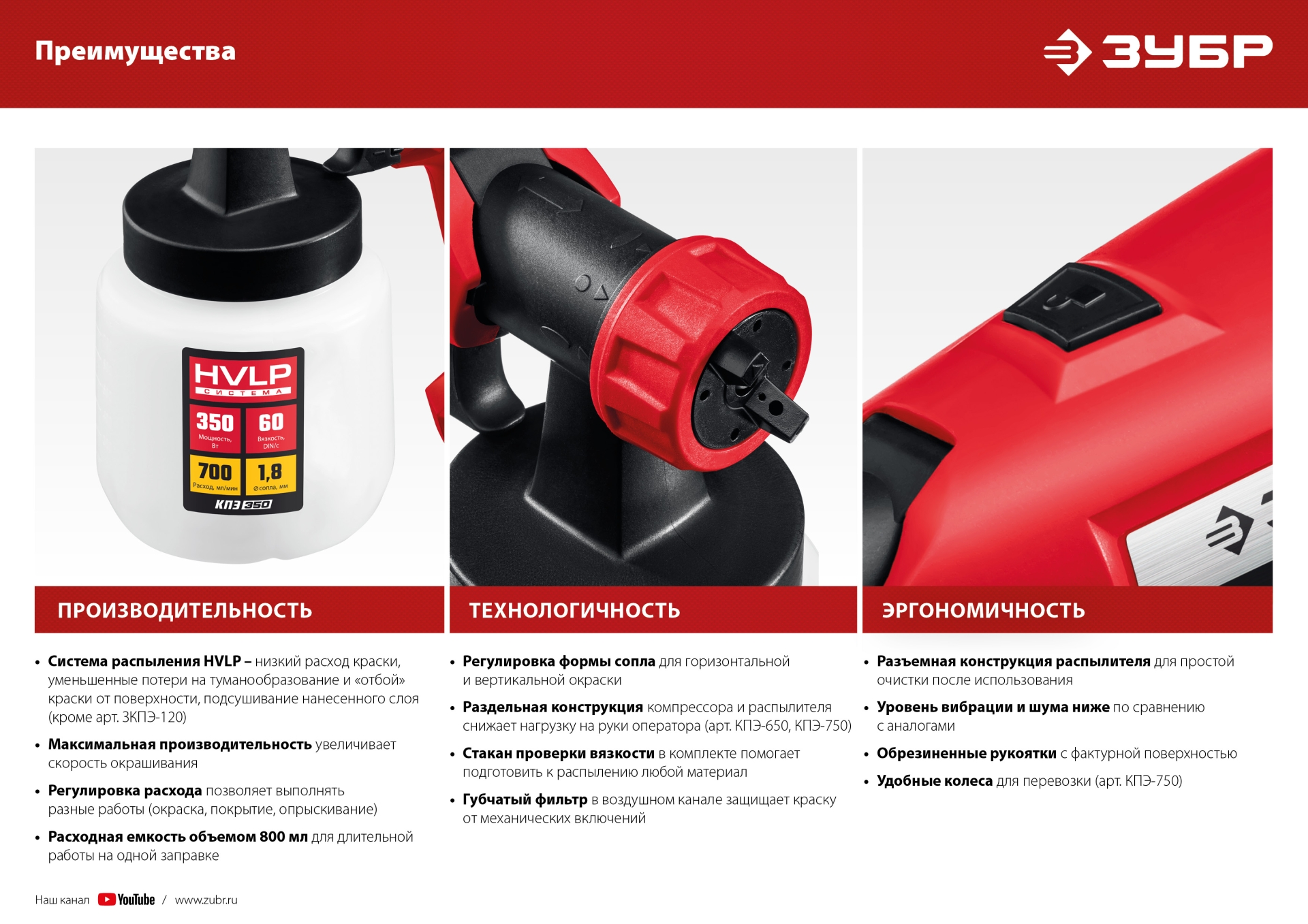 ЗУБР 650 Вт, краскопульт электрический, воздушный (КПЭ-650) — фото 10