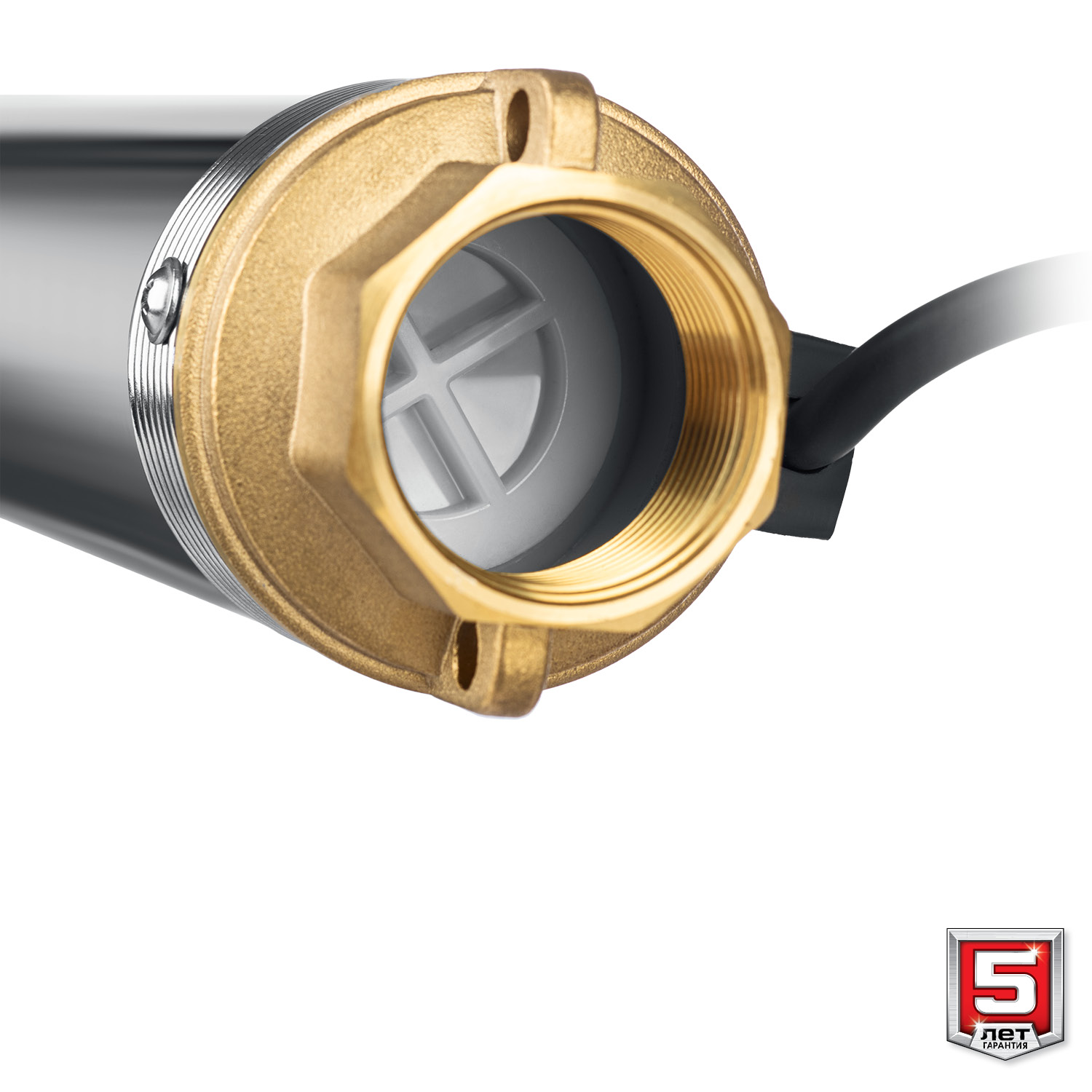 ЗУБР 800 Вт, 60 м напор, скважинный центробежный насос, корпус из нержавеющей стали (НСЦ-75-60) — фото 7