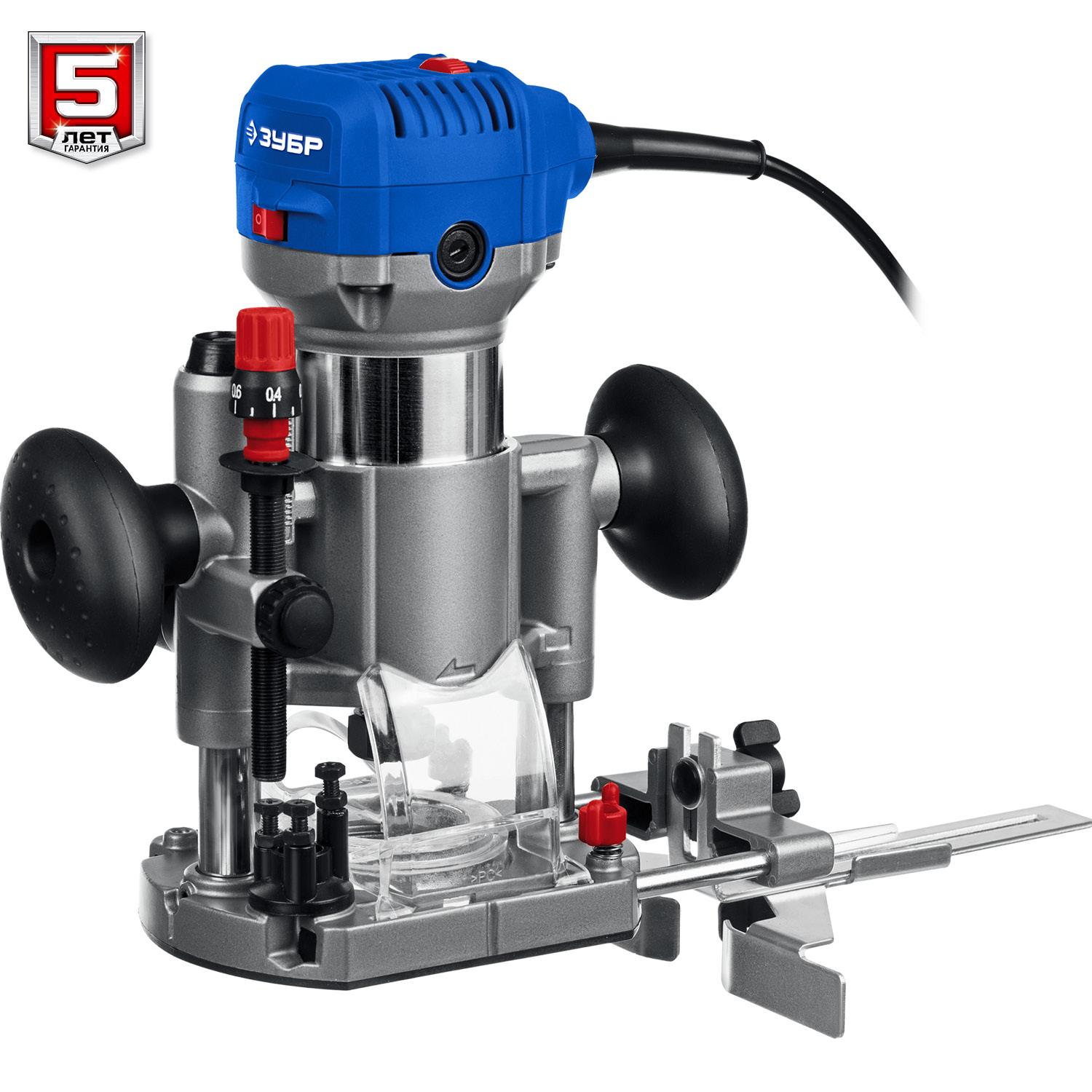 ЗУБР 750 Вт, кромочный фрезер, сумка, 3 основания, Профессионал (ФПК-750Н) — фото 7