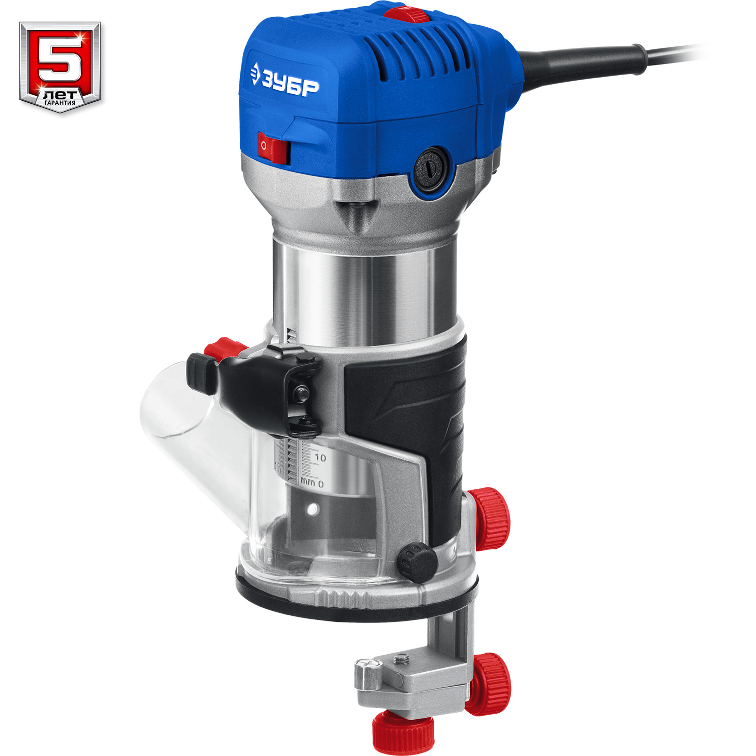 ЗУБР 750 Вт, кромочный фрезер, сумка, 3 основания, Профессионал (ФПК-750Н) — фото 8