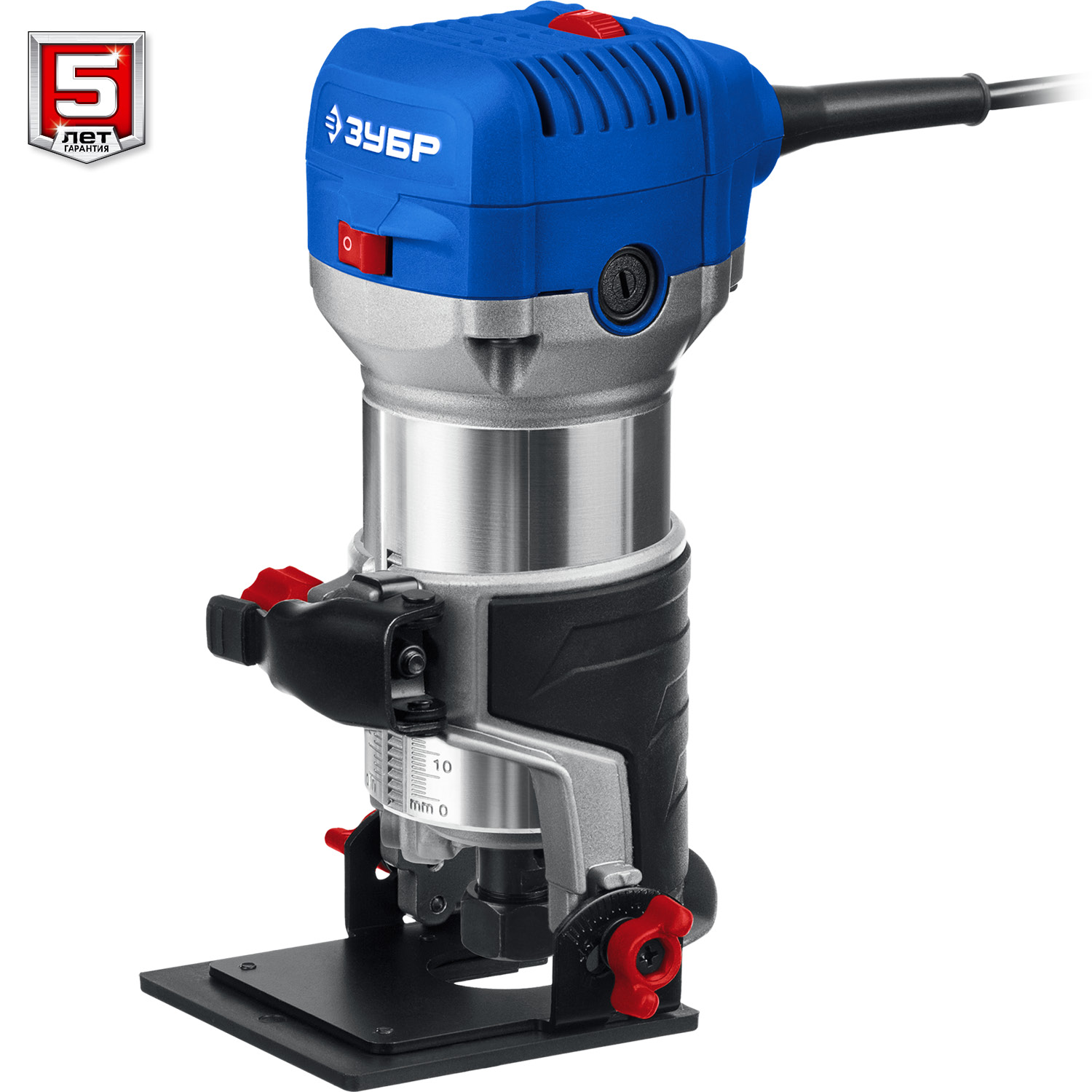 ЗУБР 750 Вт, кромочный фрезер, сумка, 3 основания, Профессионал (ФПК-750Н) — фото 9