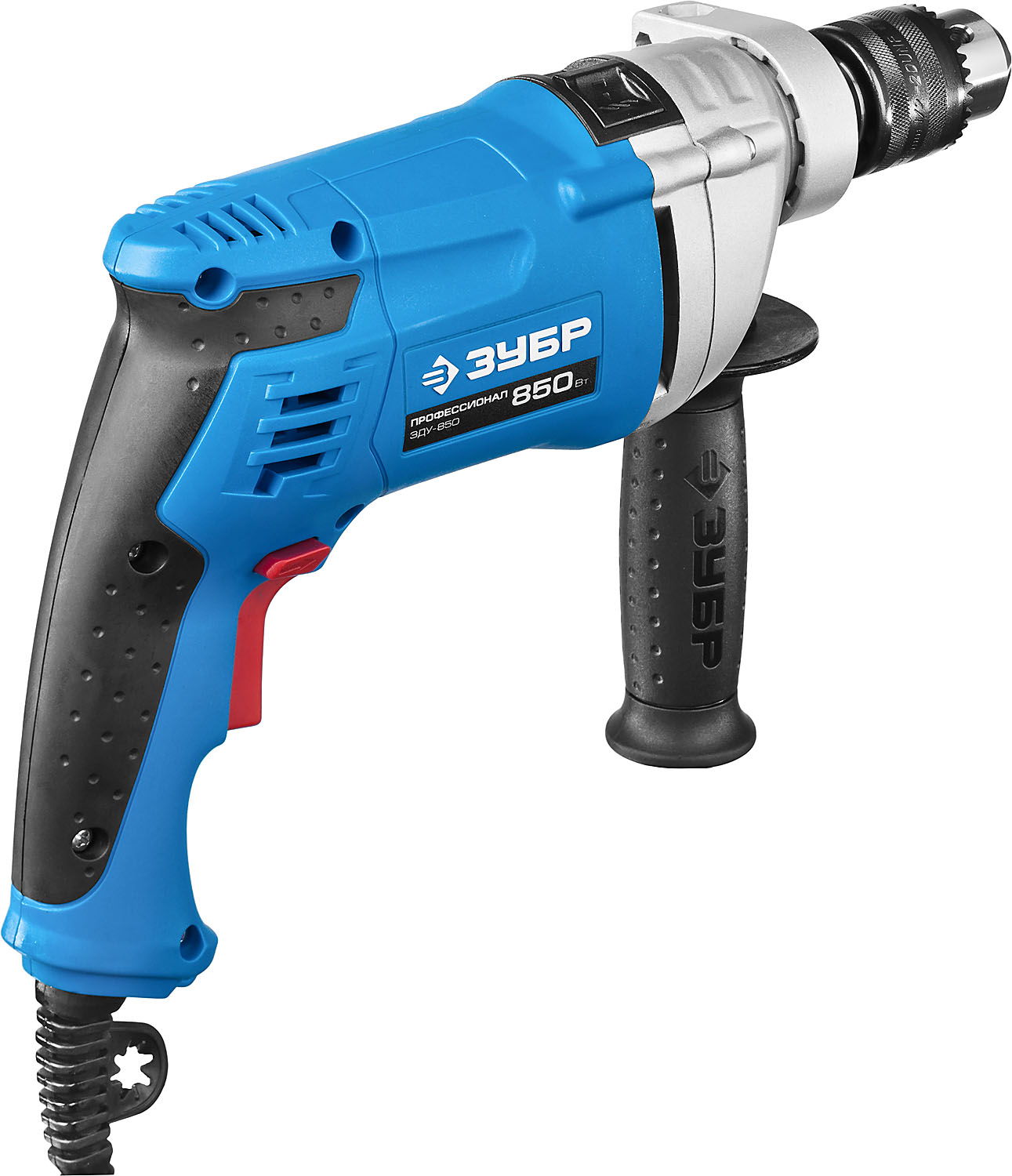 ЗУБР 850 Вт, 13 мм, ударная дрель, мет. корпус, Профессионал (ЗДУ-850 ЭРММ2) — фото 3