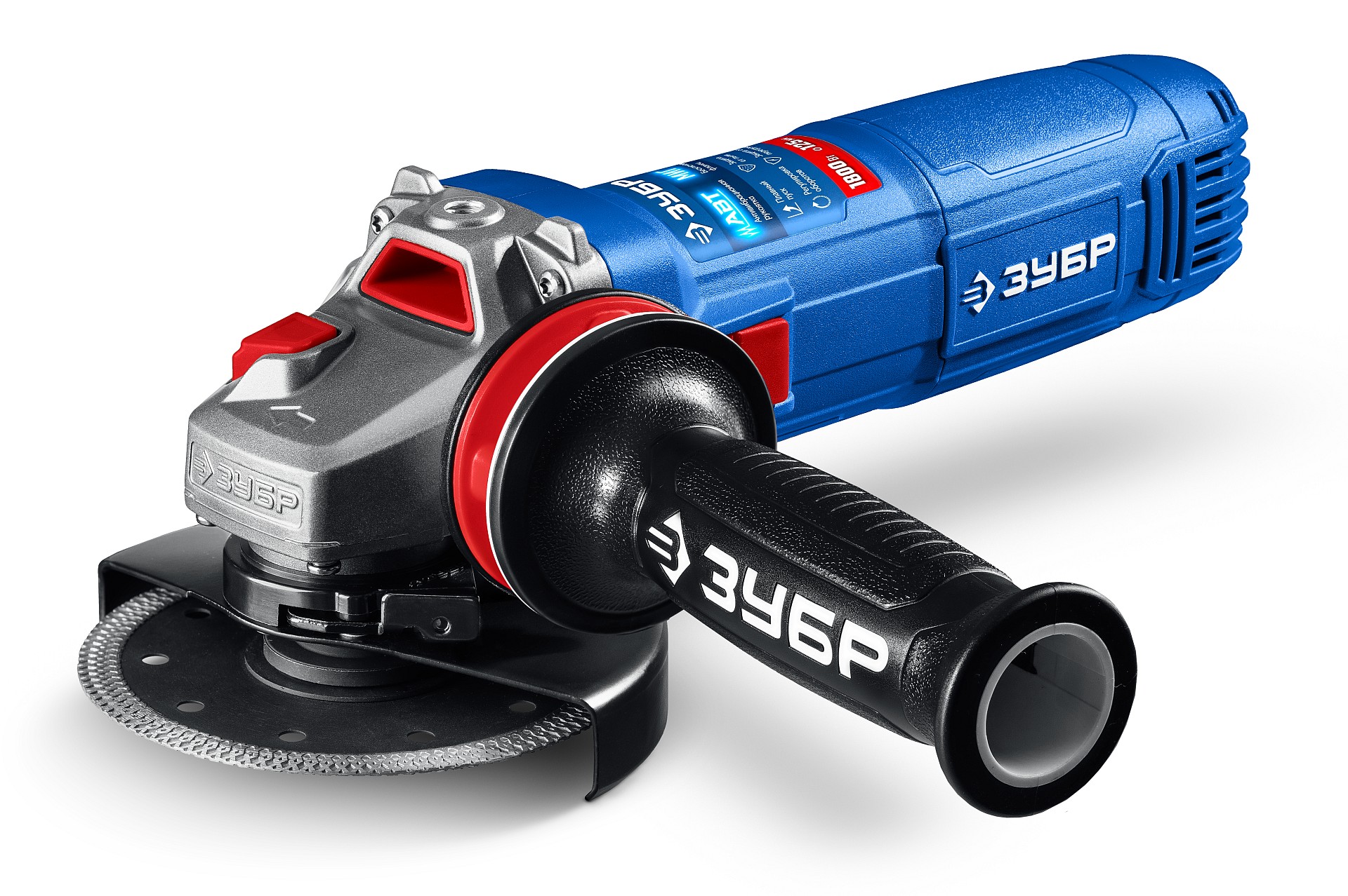 ЗУБР 1800 Вт, d125 мм, УШМ, регулировка оборотов, фланец ″МИГ″, Профессионал (УШМ-П125-1805 ЭПСТ)