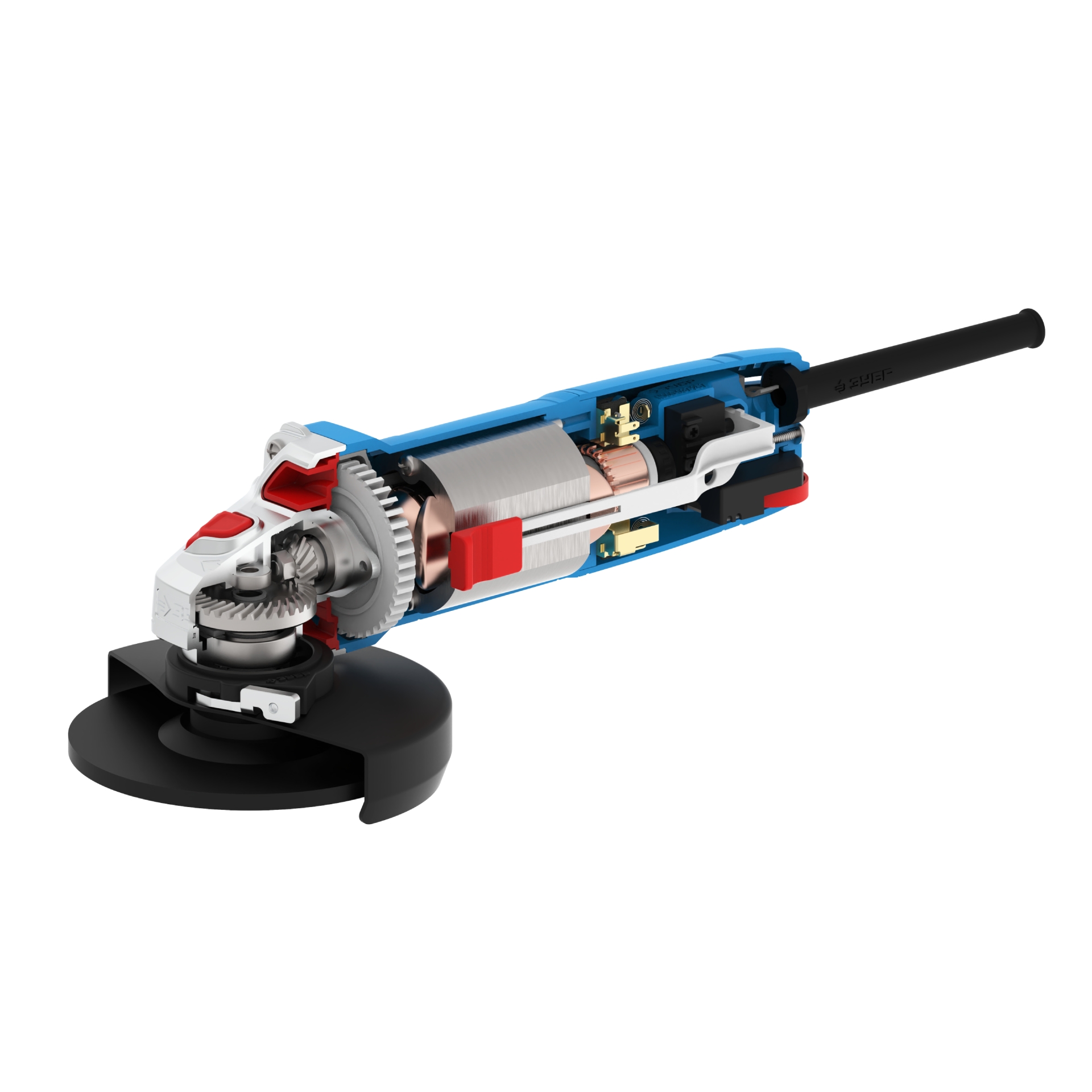 ЗУБР Компакт, 750 Вт, d125 мм, УШМ, фланец ″МИГ″, Профессионал (УШМ-П125-755) — фото 8