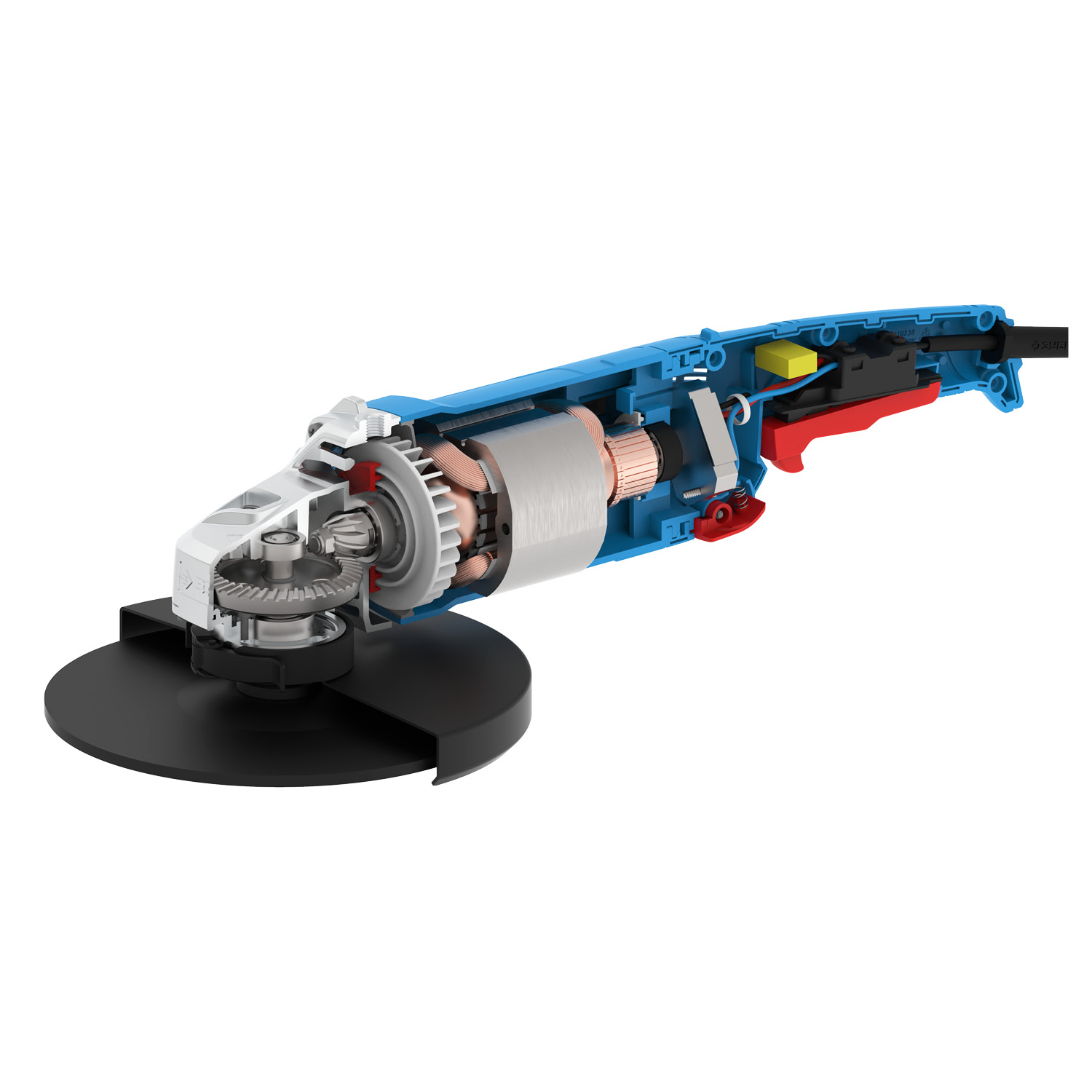 ЗУБР 2600 Вт, d230 мм, УШМ, Профессионал (УШМ-П230-2600 П) — фото 11