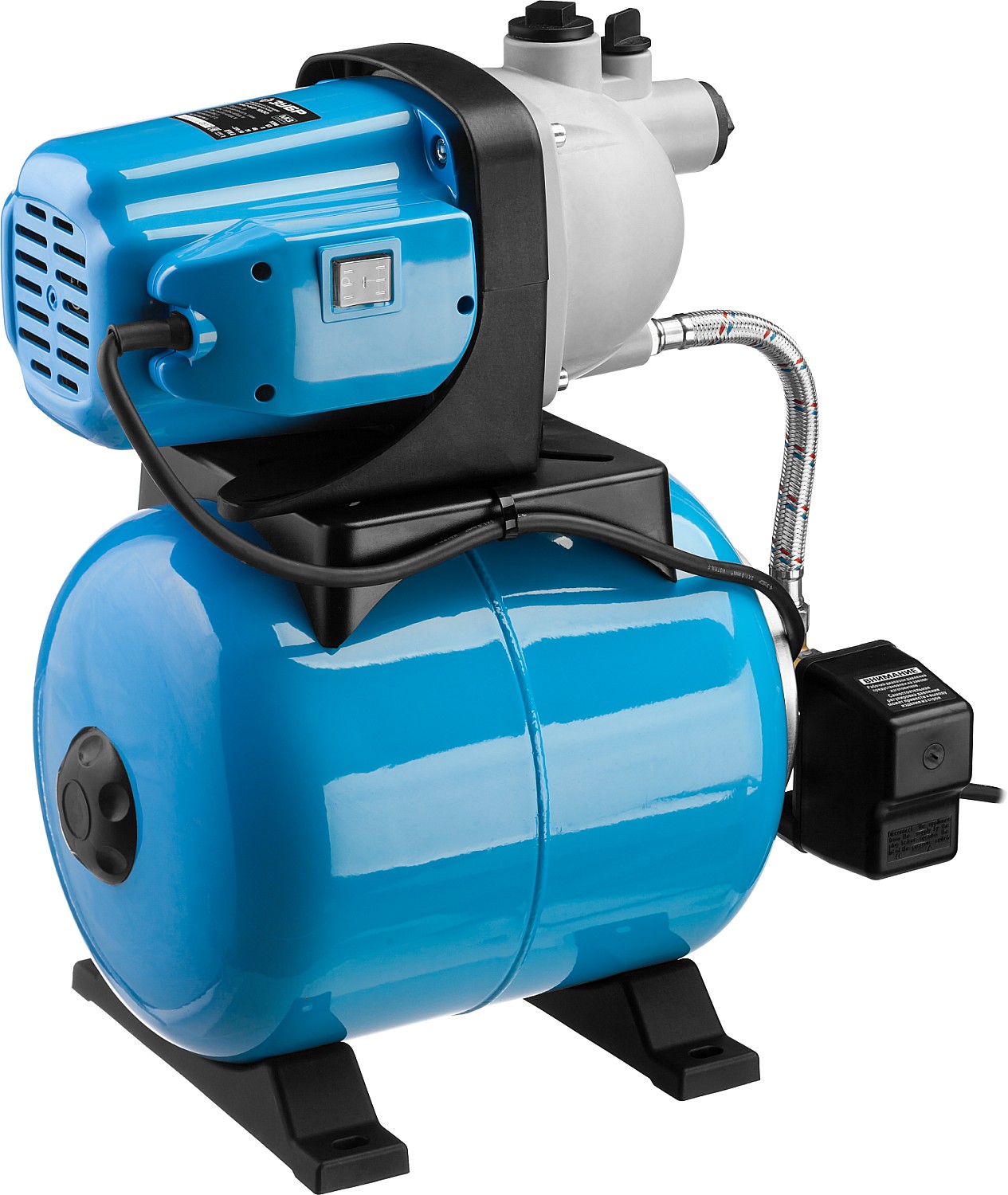 ЗУБР 1200 Вт, бак 20 л, автоматическая насосная станция (НАС-М3-1200) — фото 5