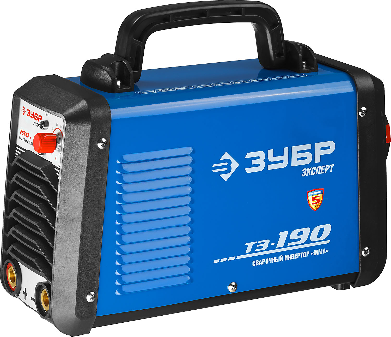 ЗУБР ММА, 190 А, MMA/TIG LIFT, сварочный аппарат инверторный, макс. электрод Ø 4.0 мм, Профессионал (ЗАС-Т3-190) — фото 2