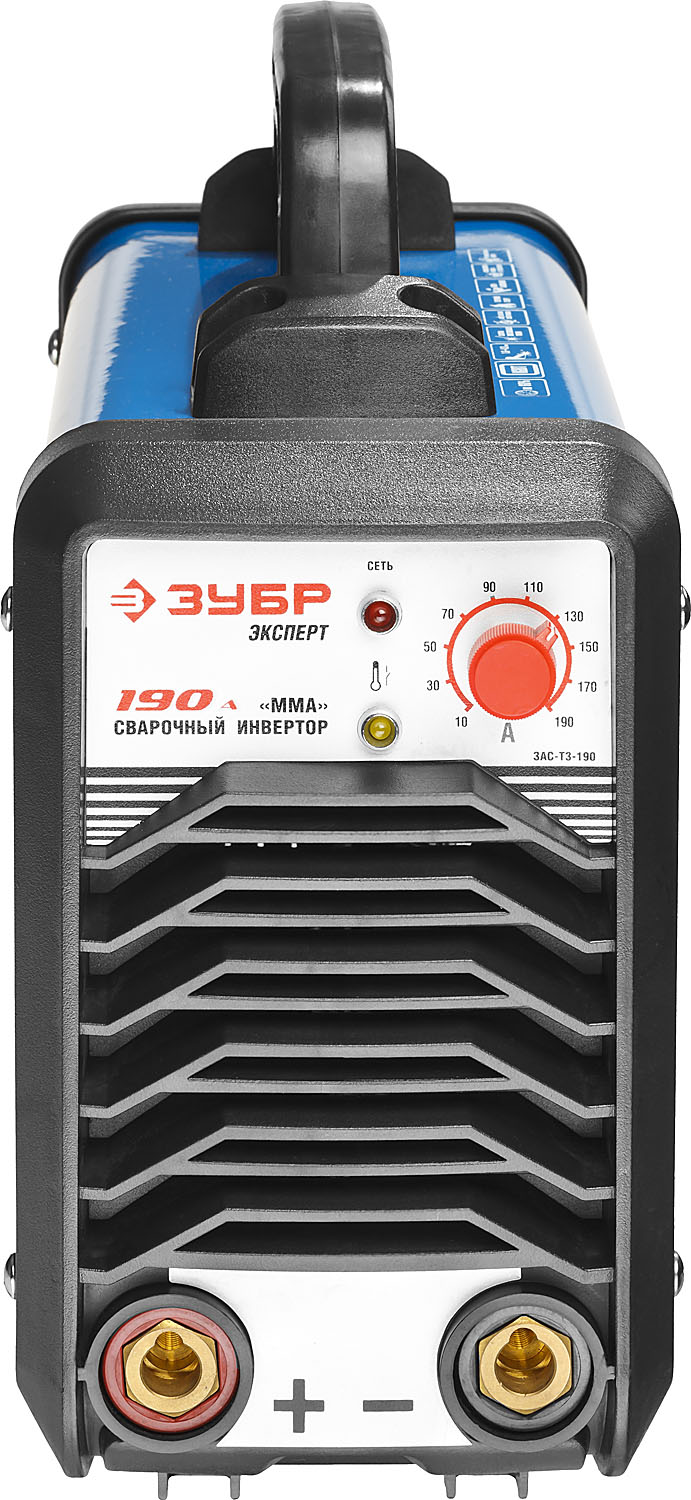 ЗУБР ММА, 190 А, MMA/TIG LIFT, сварочный аппарат инверторный, макс. электрод Ø 4.0 мм, Профессионал (ЗАС-Т3-190) — фото 3