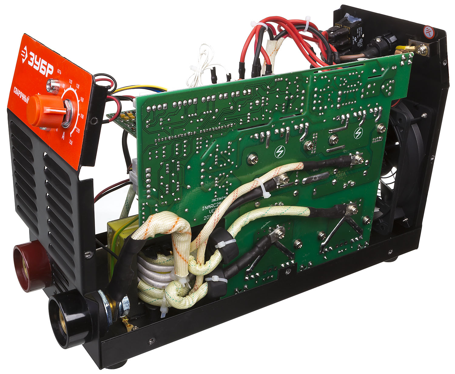 ЗУБР ММА, 220 А, MMA, сварочный аппарат инверторный, макс. электрод Ø 5.0 мм (ЗАС-М3-220) — фото 17