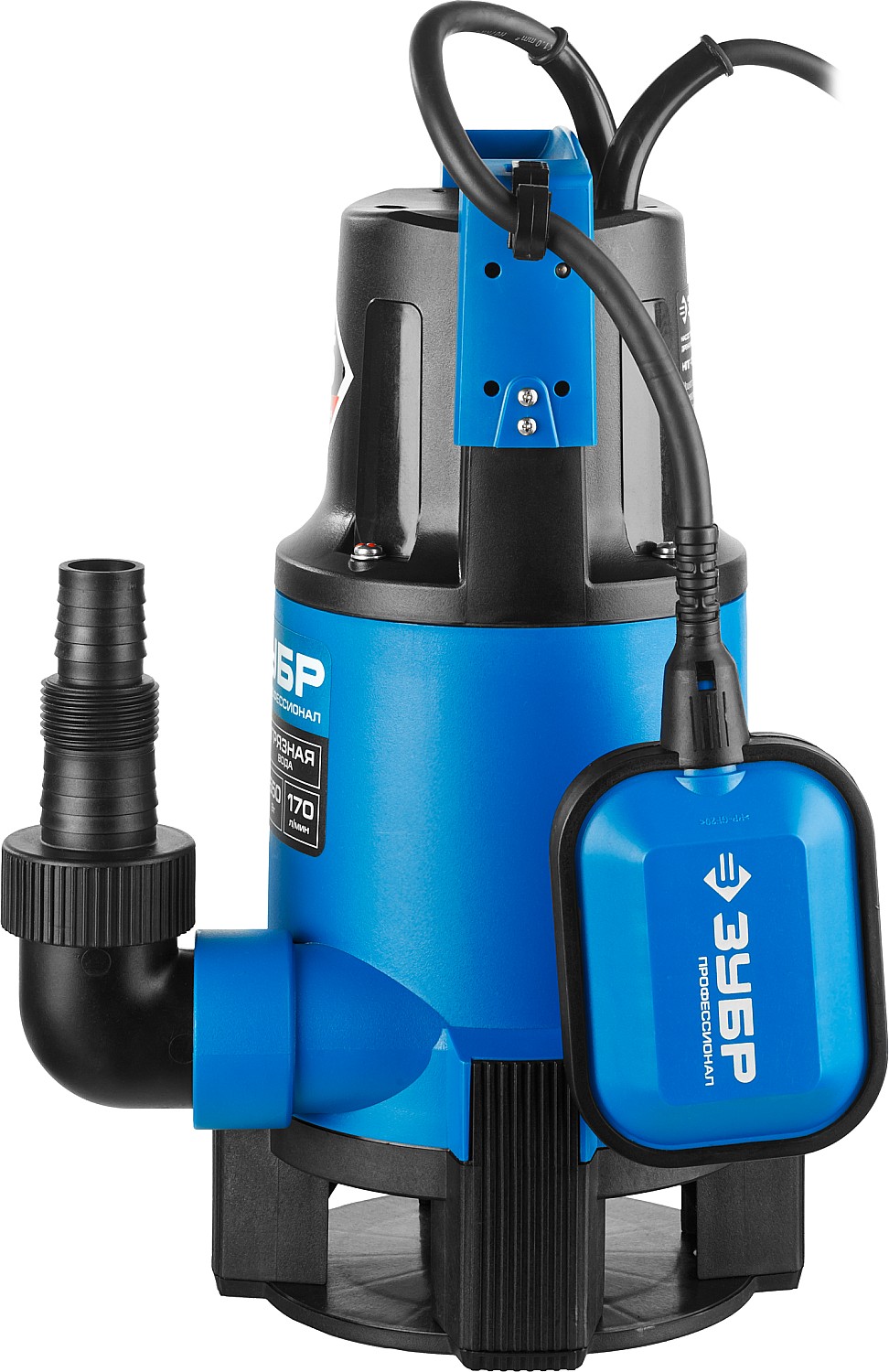 ЗУБР 550 Вт, дренажный насос для грязной воды, Профессионал (НПГ-Т3-550) — фото 5