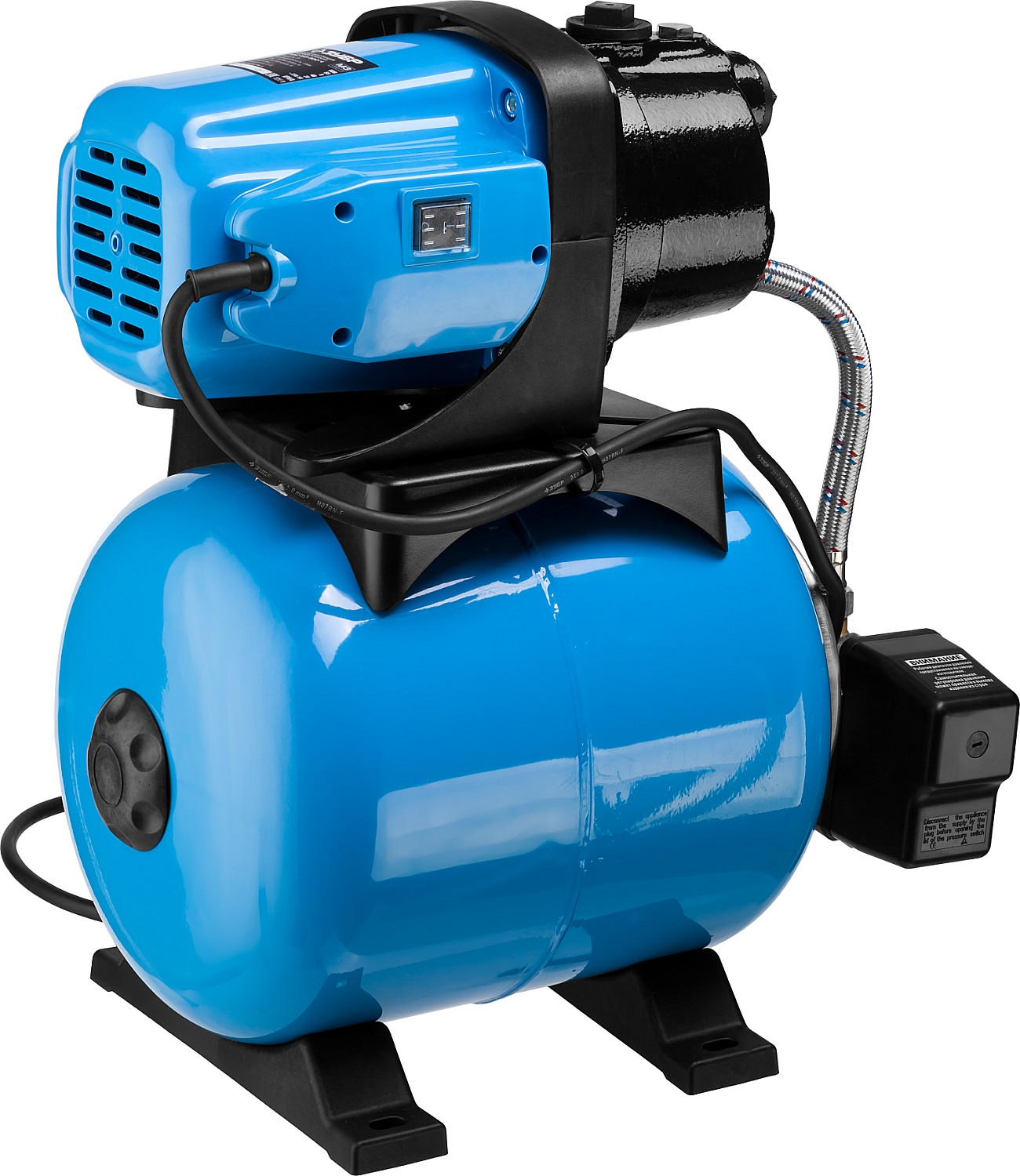 ЗУБР 800 Вт, бак 20 л, автоматическая насосная станция, чугунный корпус (НАС-М3-800-Ч) — фото 5